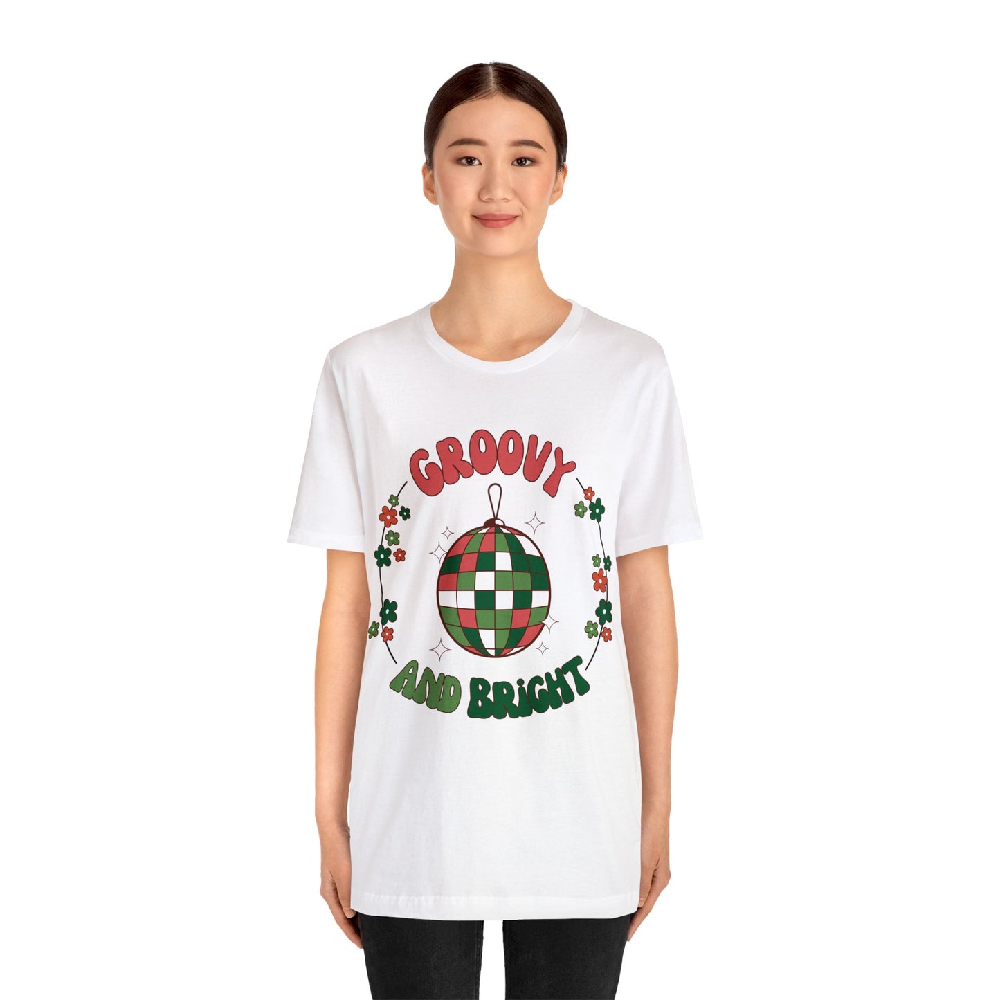 Red Circle Merry and Bright Jingle Ball - Unisex T-shirt