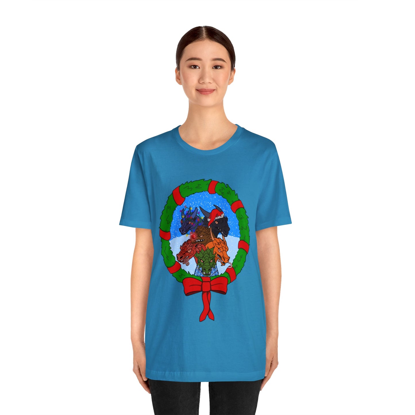 Dragon Christmas with Snowglobe Version - Unisex T-shirt
