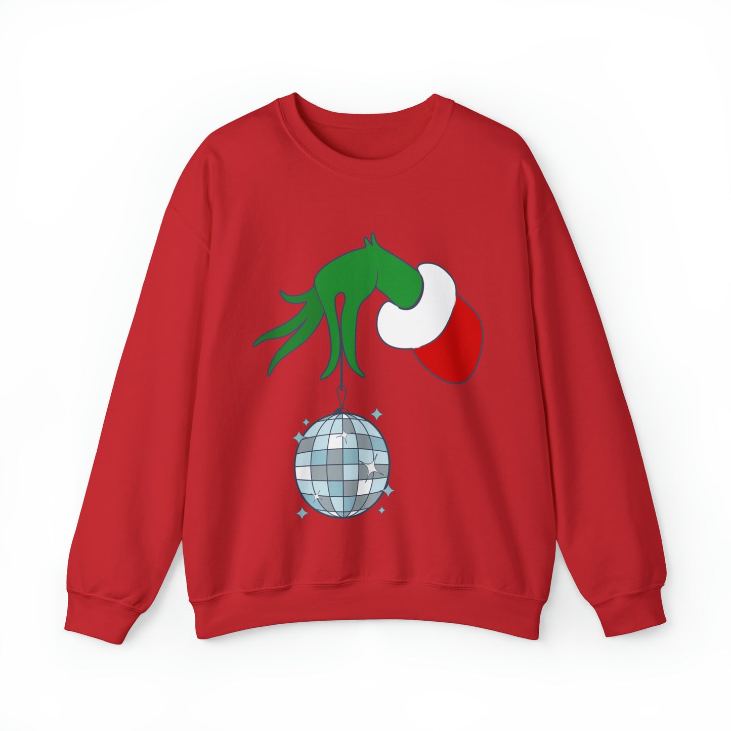 Grinchy Groovy and Bright Jingle Disco Ball - Sweatshirt