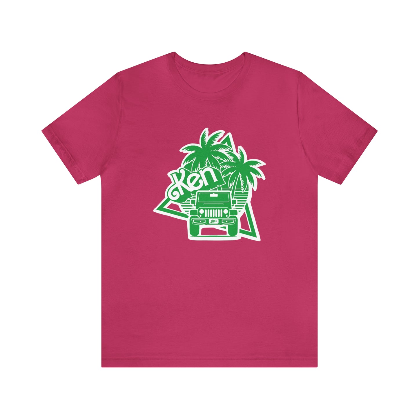 All green Ken, Beep Beep KEN Jeep, Unisex Jersey Short Sleeve Tee