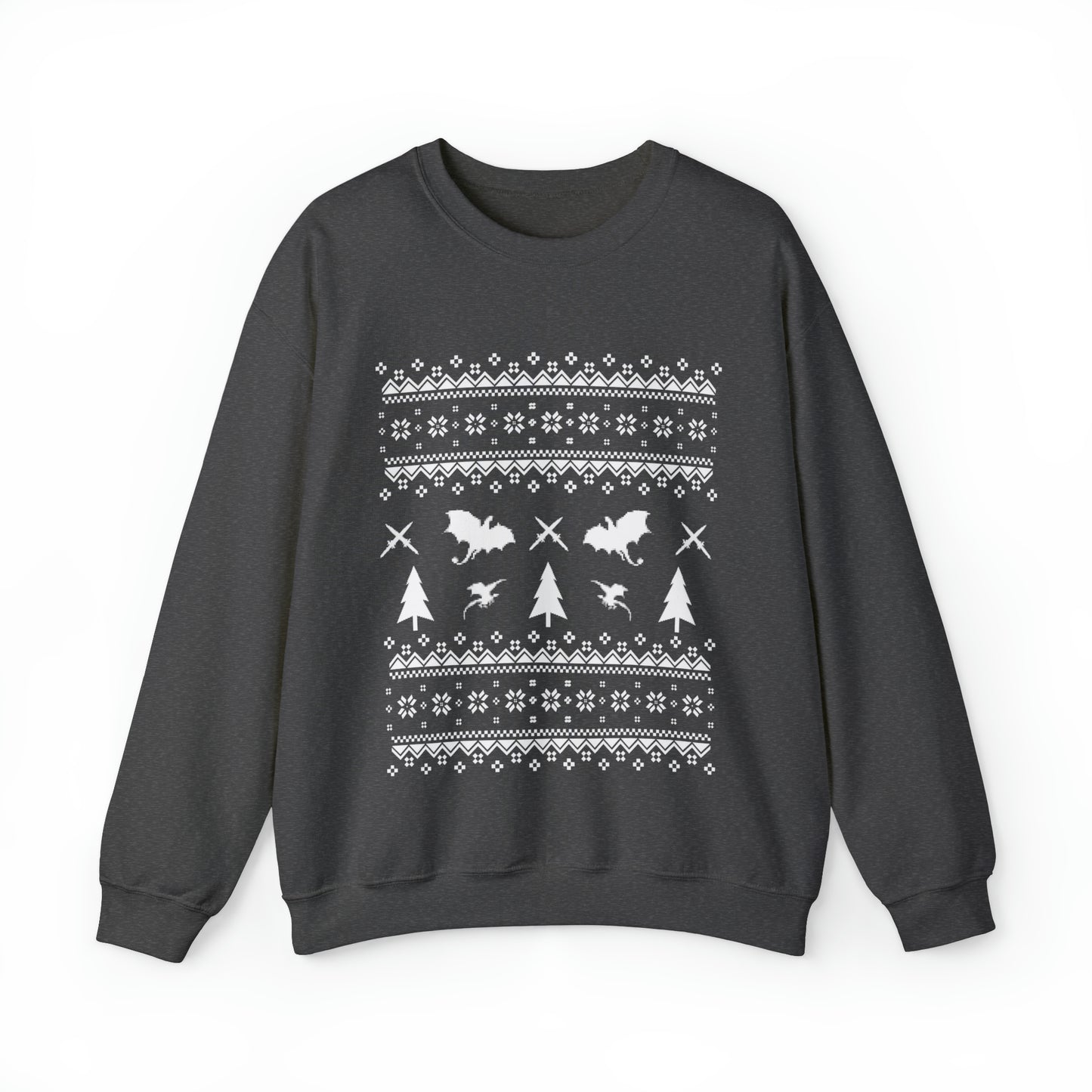 8-Bit Dragon Christmas version 1 - Unisex Sweatshirt