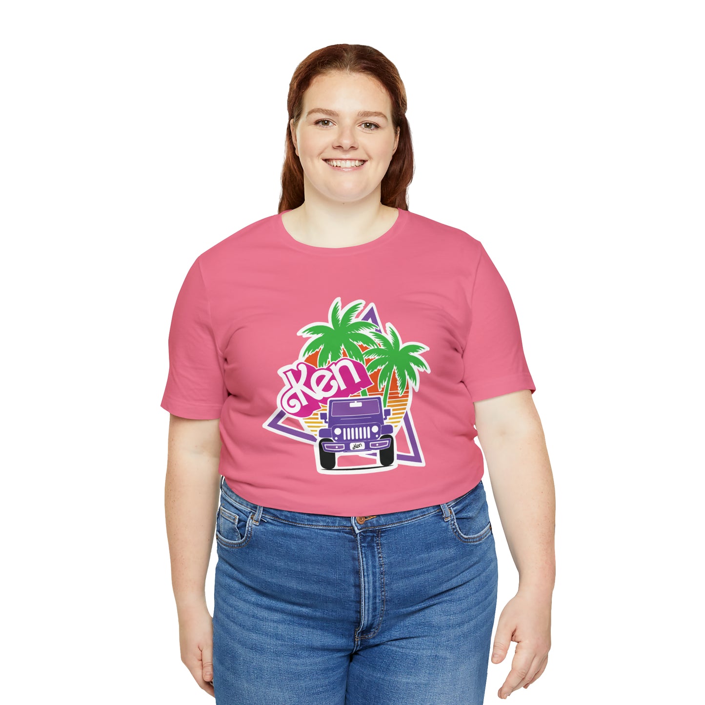 Purple Ken, Beep Beep KEN Jeep, Unisex Jersey Short Sleeve Tee