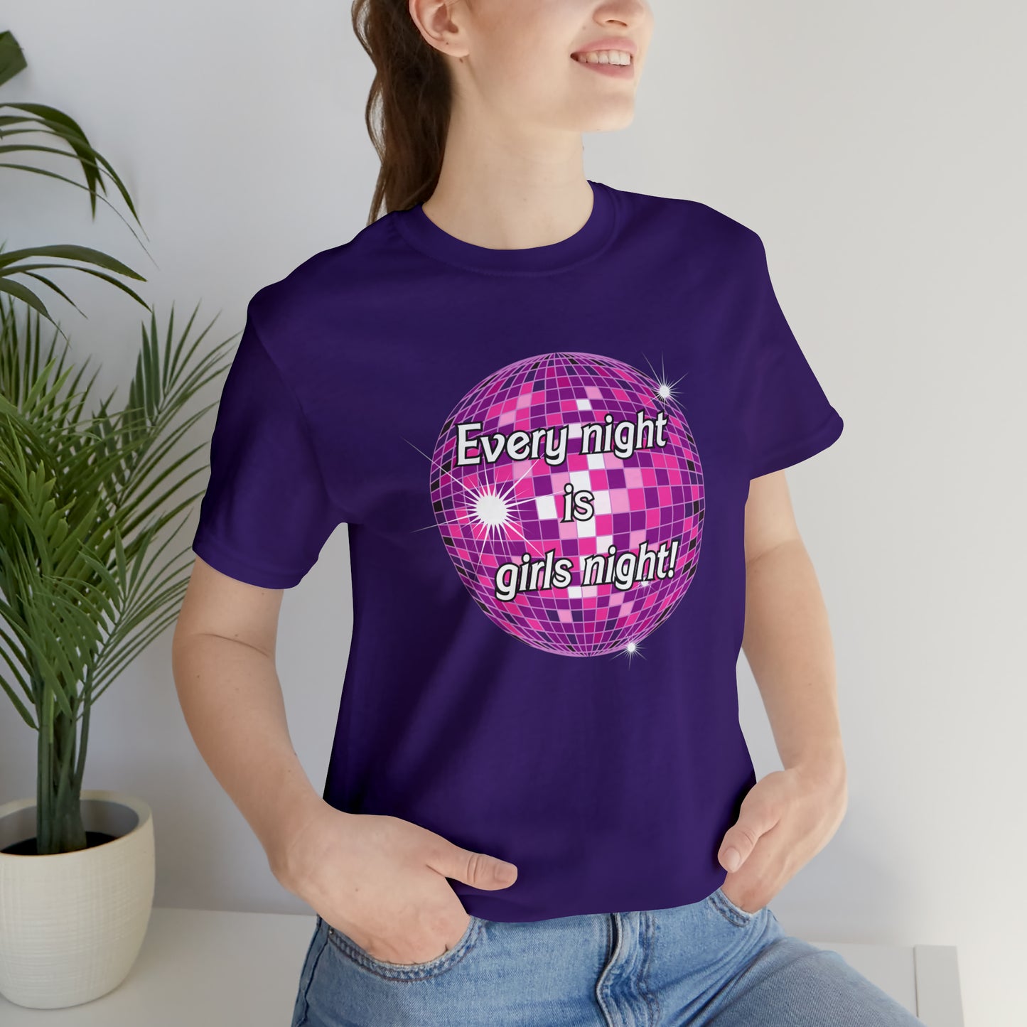 Disco Girls Night barbie, Unisex Jersey Short Sleeve Tee