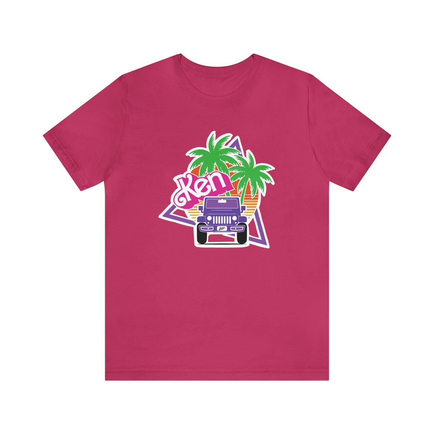Purple Ken, Beep Beep KEN Jeep, Unisex Jersey Short Sleeve Tee