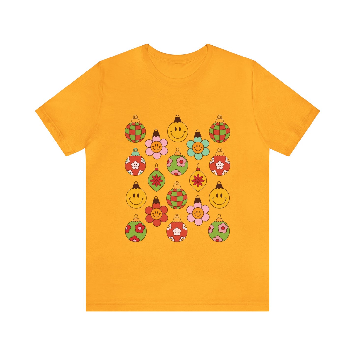 Groovy Christmas with back design - Unisex T-shirt