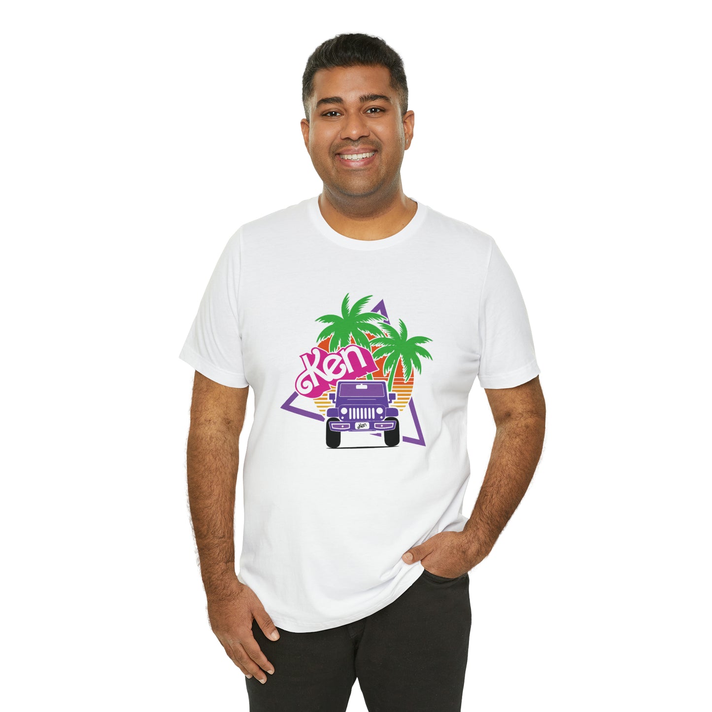 Purple Ken, Beep Beep KEN Jeep, Unisex Jersey Short Sleeve Tee