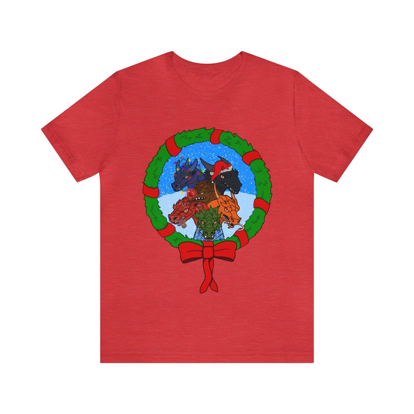 Dragon Christmas with Snowglobe Version - Unisex T-shirt