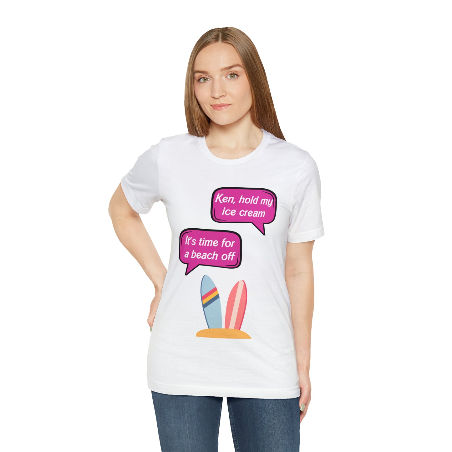 Beach off, Unisex Jersey Short Sleeve Tee