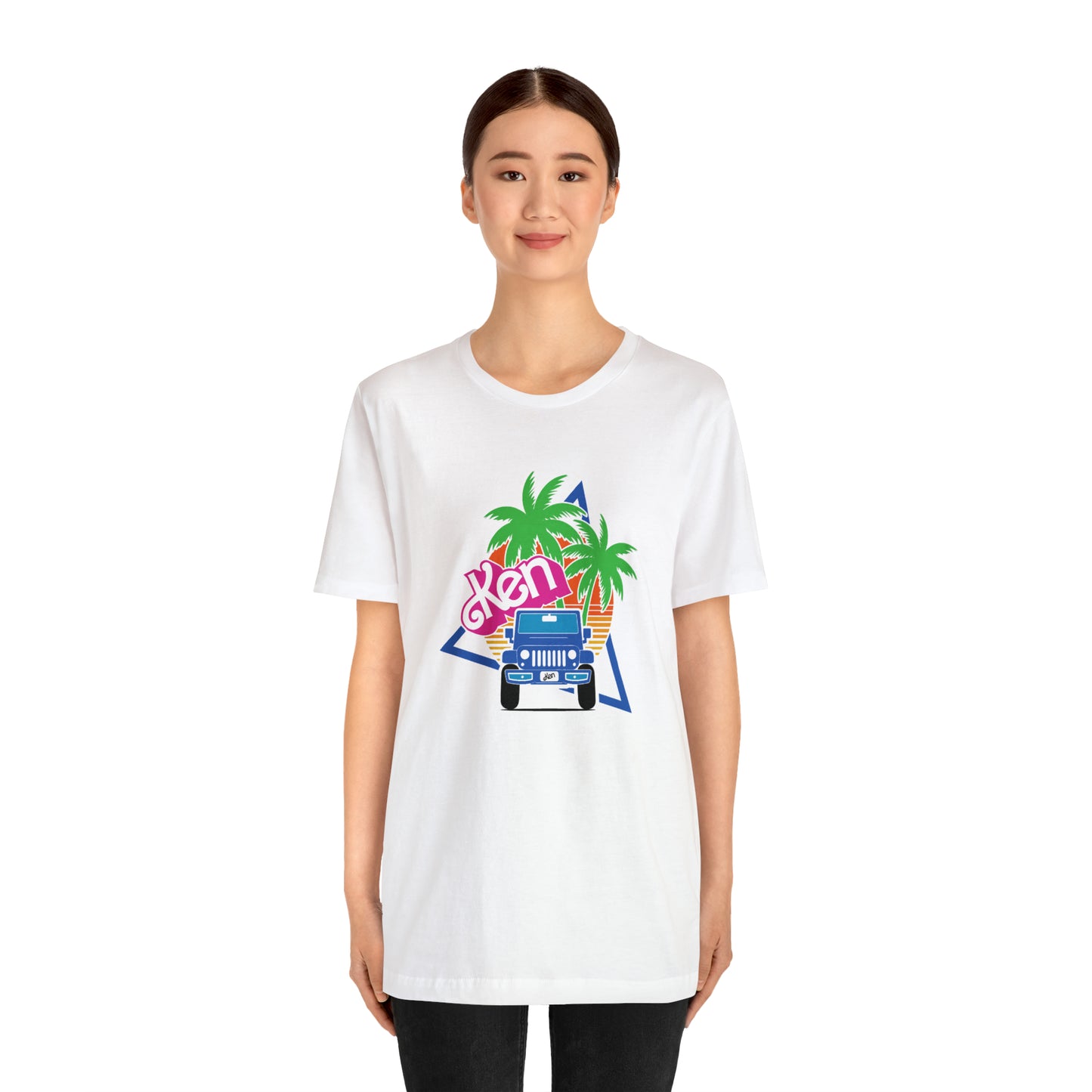 Blue Ken, Beep Beep KEN Jeep, Unisex Jersey Short Sleeve Tee