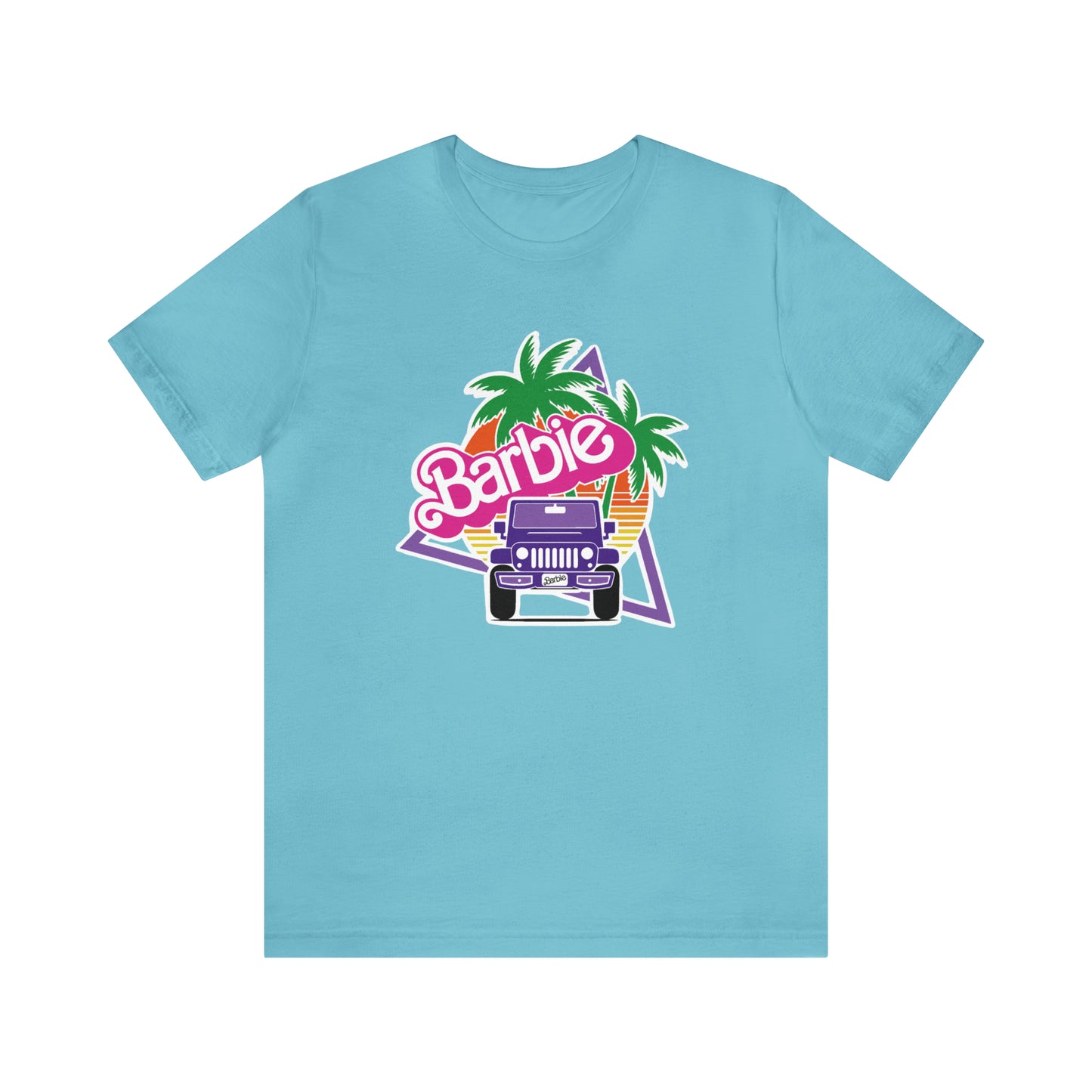 Purple jeep, Beep Beep Barbie Jeep, Unisex Jersey Short Sleeve Tee
