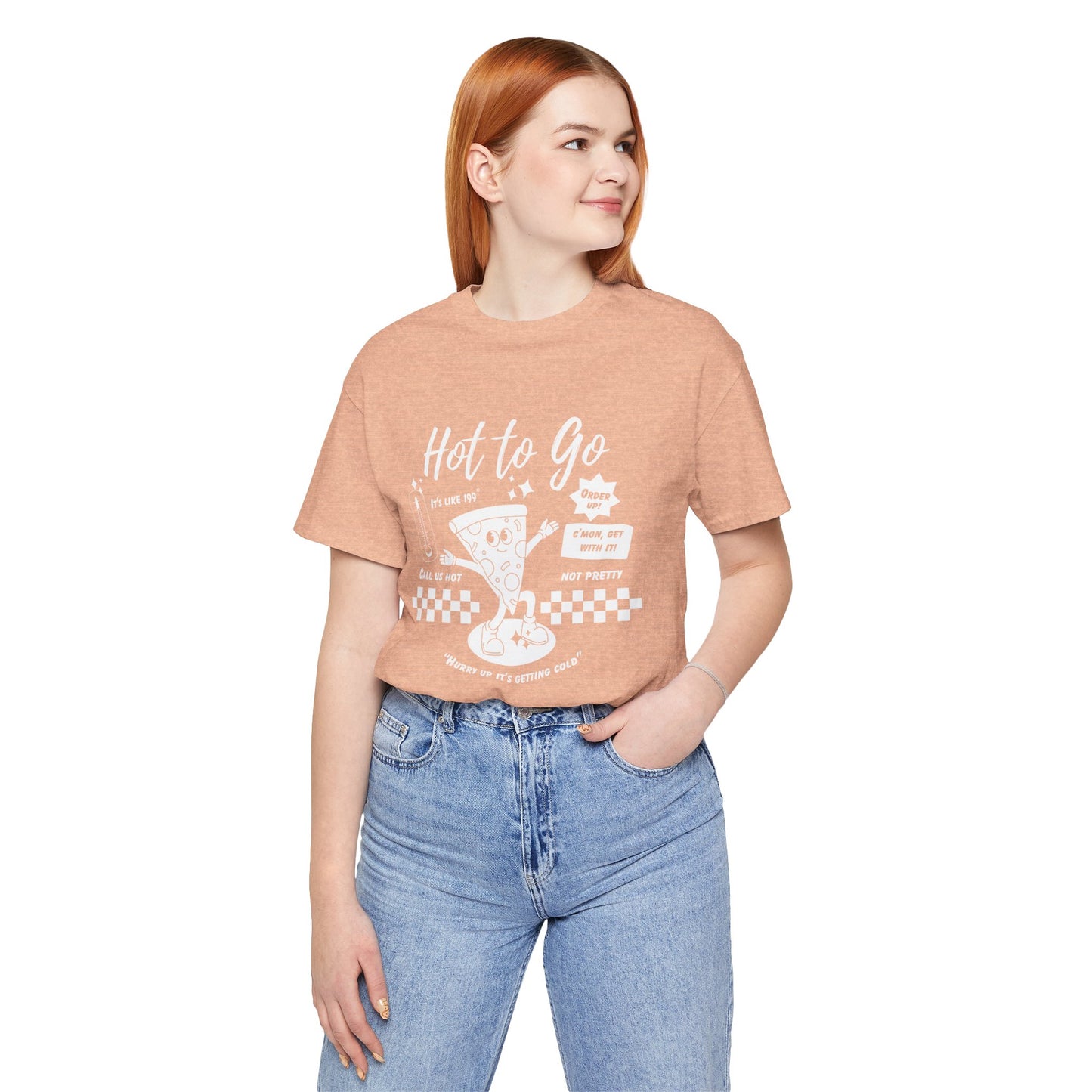 HOT TO GO White Text - Unisex Shirt