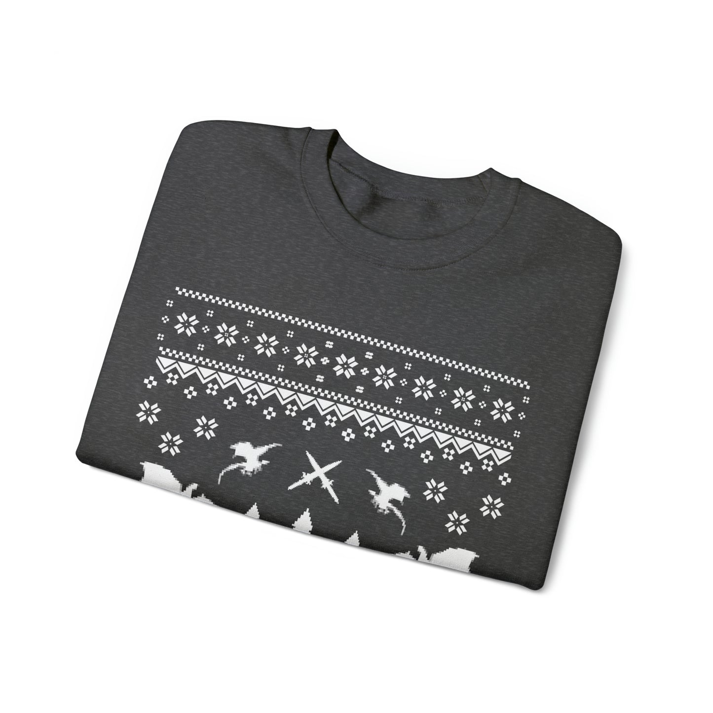 8-Bit Dragon Christmas version 3 - Unisex Sweatshirt