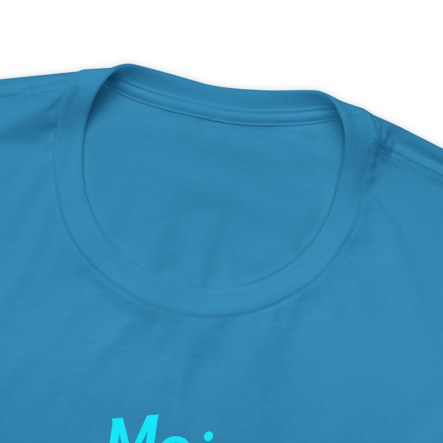 Neon Teal Moon: Mojo Dojo Casa House, Unisex Jersey Short Sleeve Tee