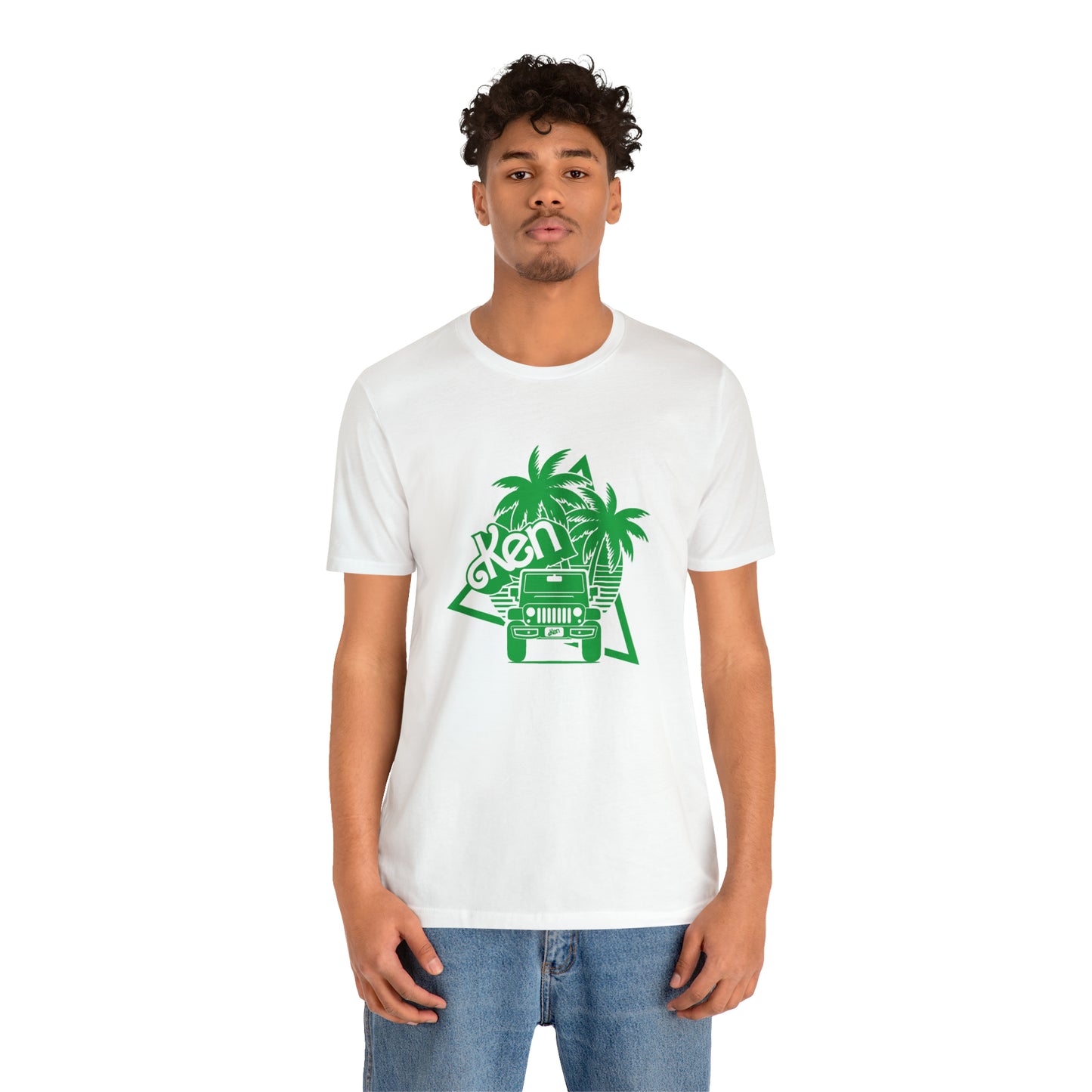 All green Ken, Beep Beep KEN Jeep, Unisex Jersey Short Sleeve Tee