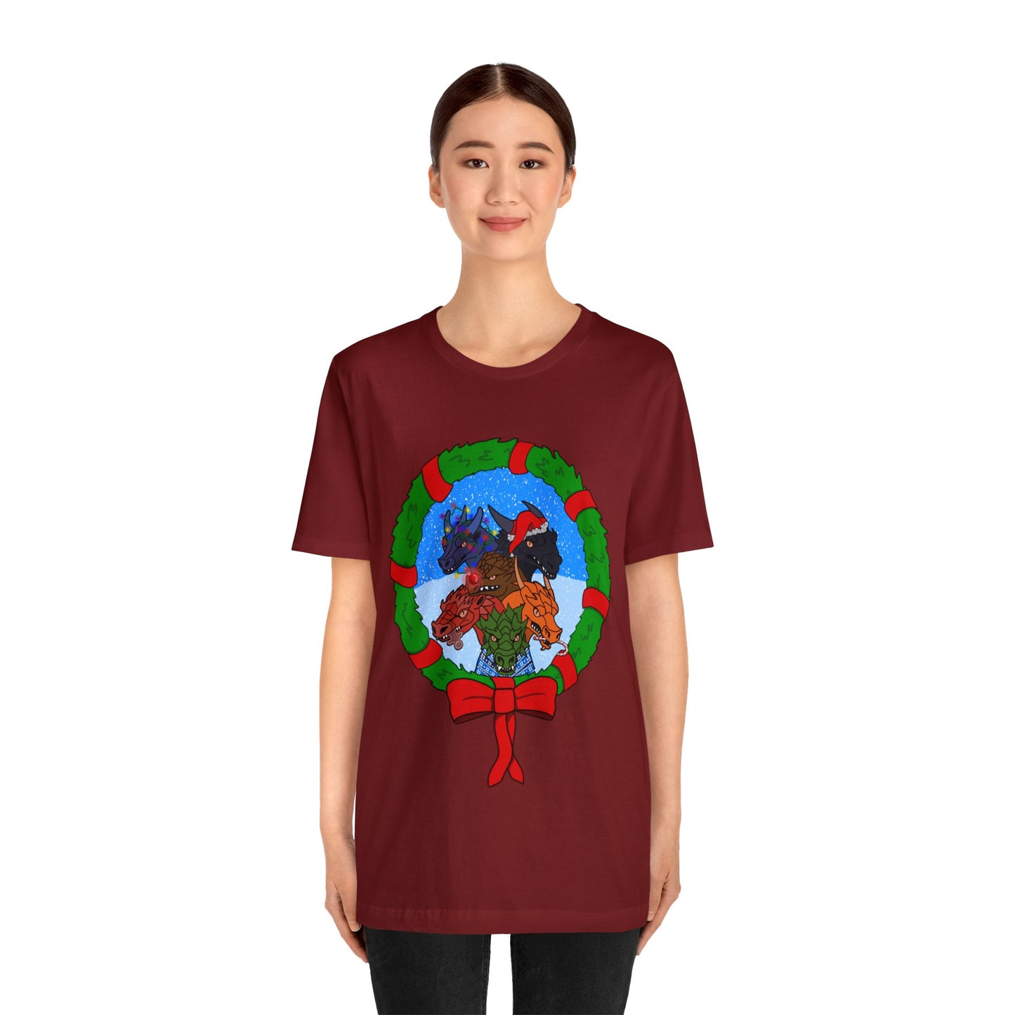Dragon Christmas with Snowglobe Version - Unisex T-shirt