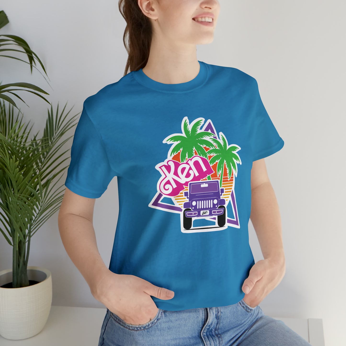 Purple Ken, Beep Beep KEN Jeep, Unisex Jersey Short Sleeve Tee