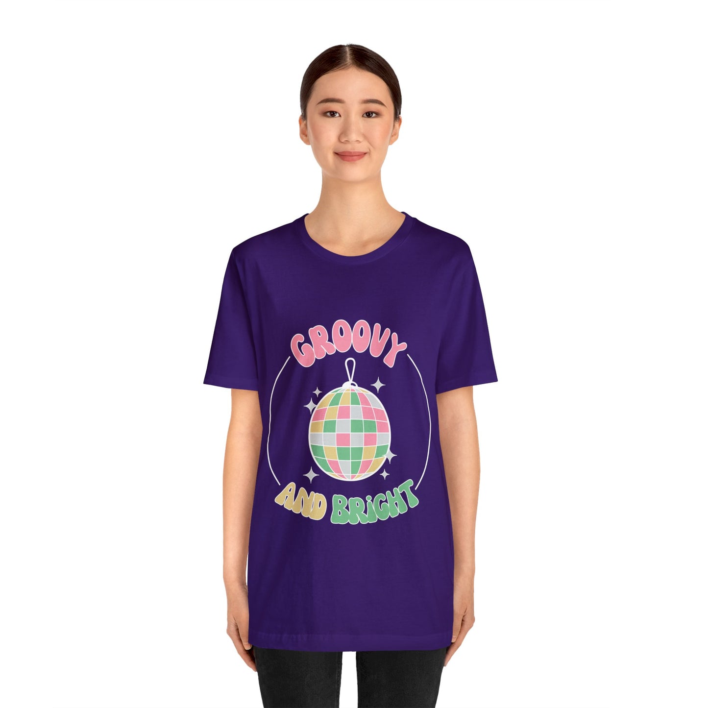 Pink Circle Merry and Bright Jingle Ball - Unisex T-shirt