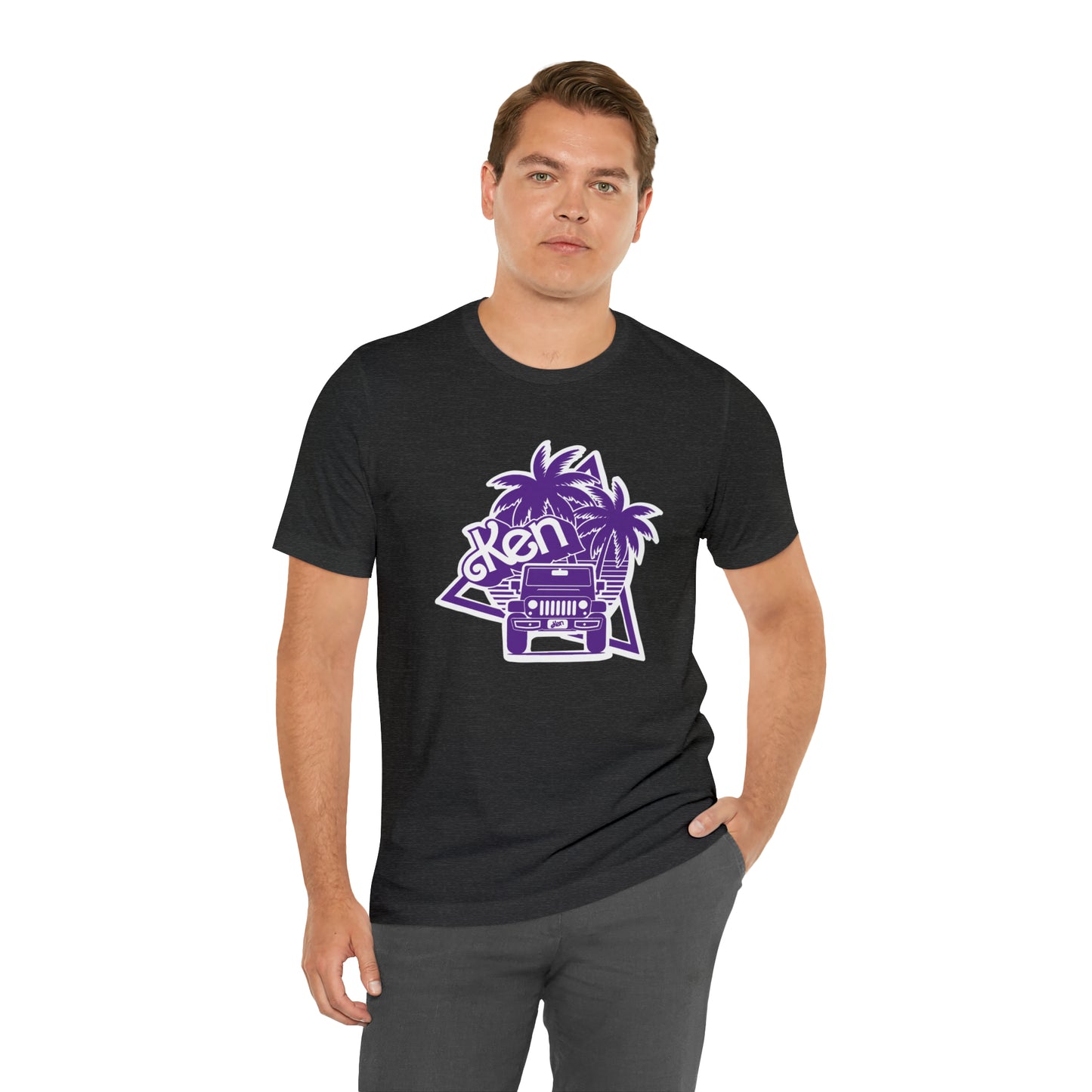 All Purple Ken, Beep Beep KEN Jeep, Unisex Jersey Short Sleeve Tee