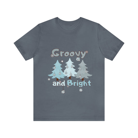Merry and Bright Jingle Ball Christmas Tree - Unisex T-shirt