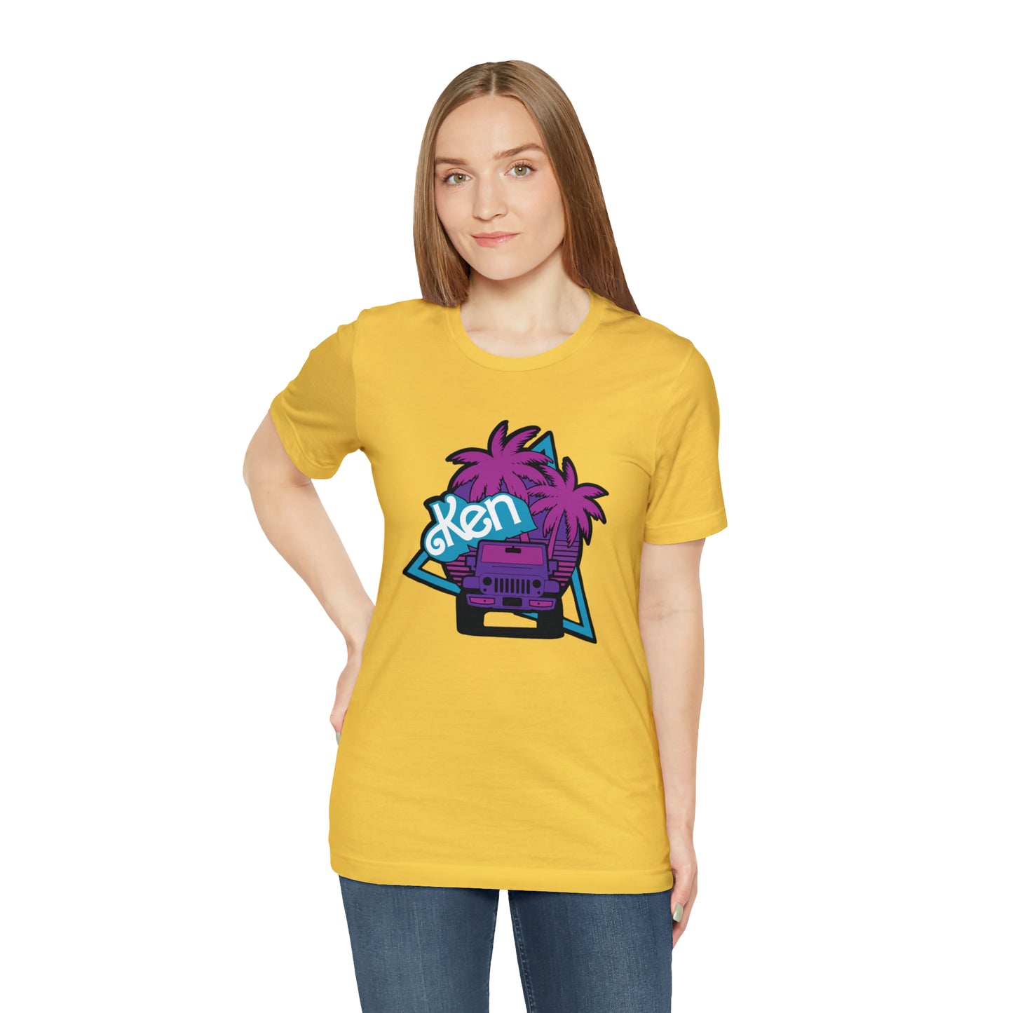 Neon Ken, Beep Beep KEN Jeep, Unisex Jersey Short Sleeve Tee