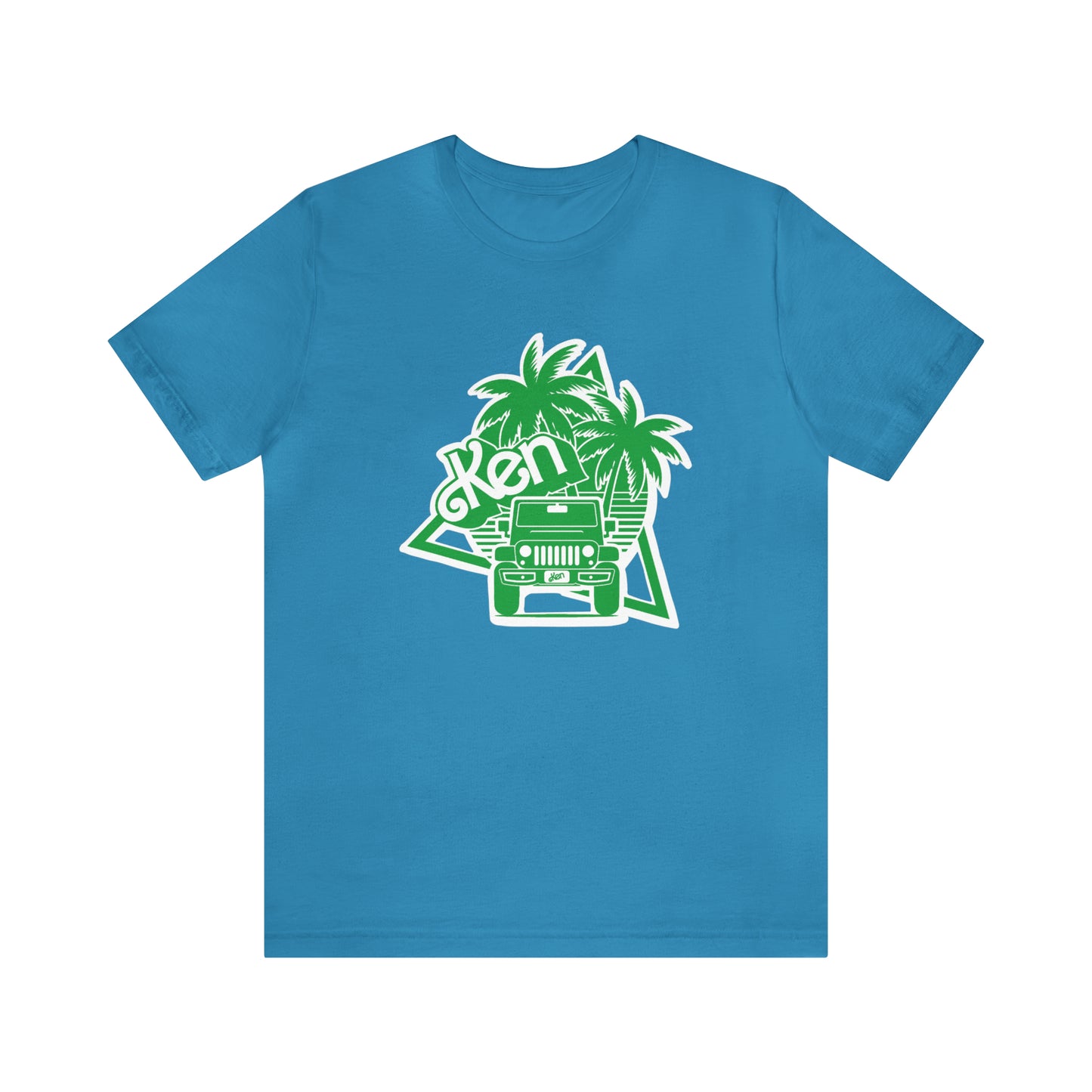 All green Ken, Beep Beep KEN Jeep, Unisex Jersey Short Sleeve Tee