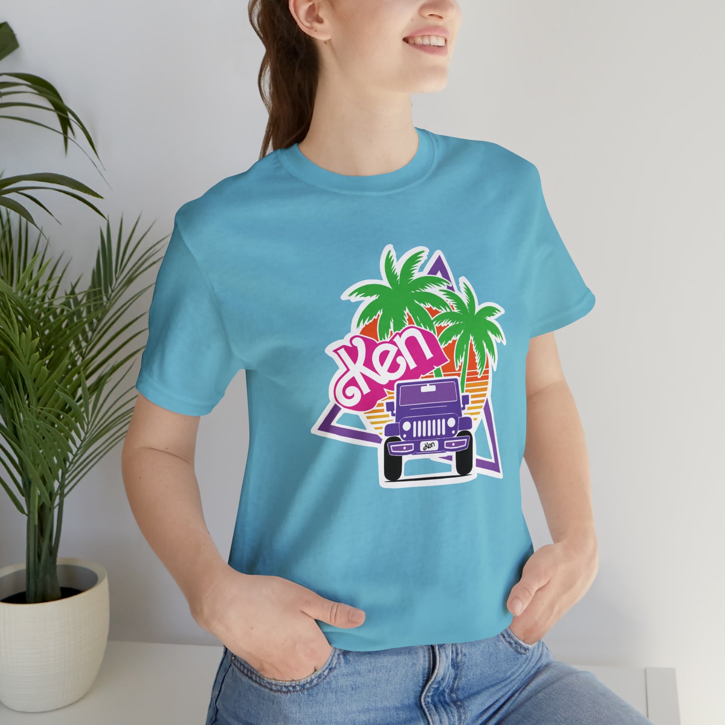 Purple Ken, Beep Beep KEN Jeep, Unisex Jersey Short Sleeve Tee
