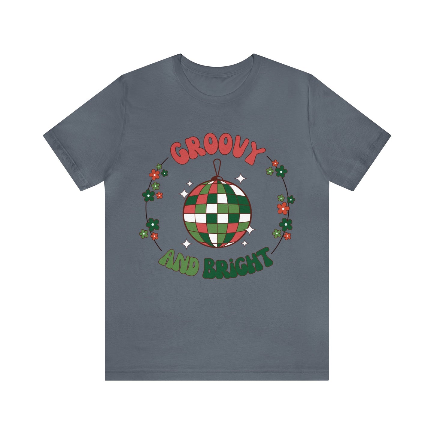 Red Circle Merry and Bright Jingle Ball - Unisex T-shirt
