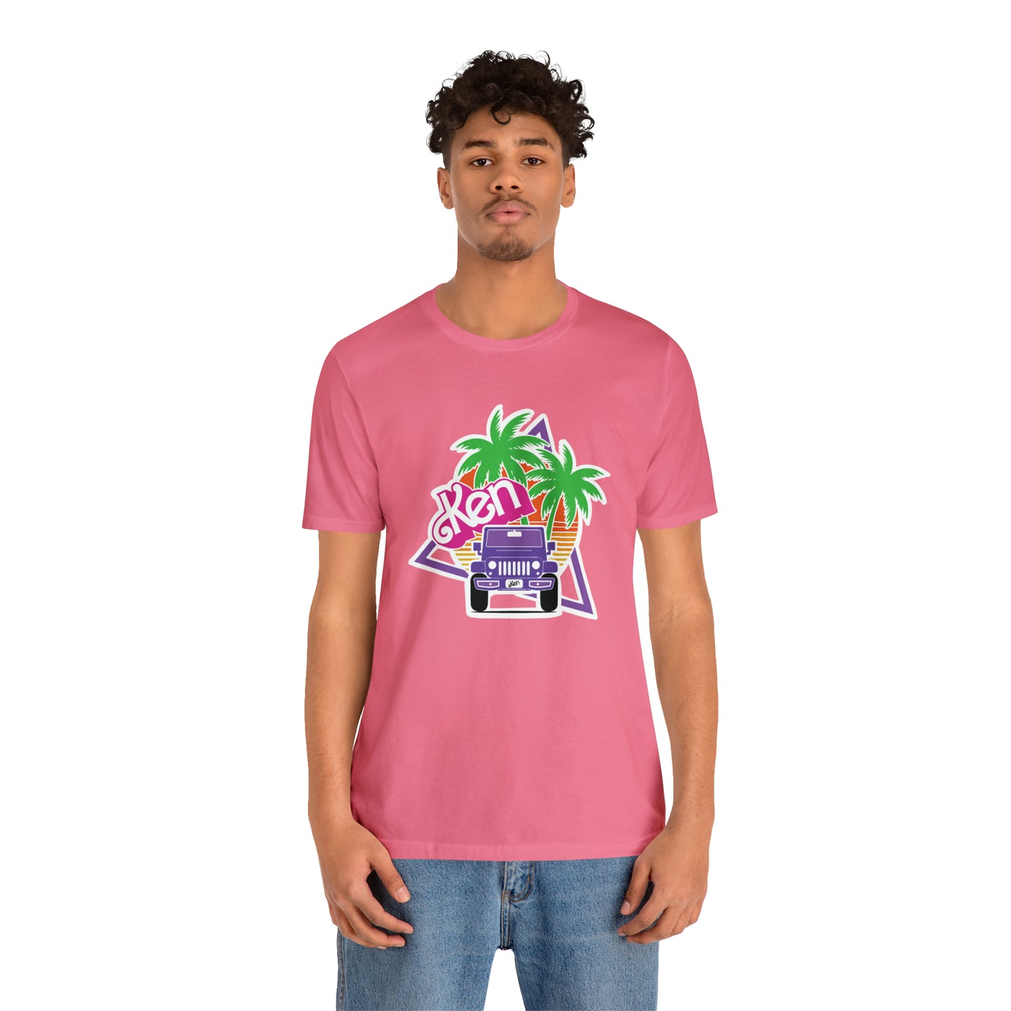 Purple Ken, Beep Beep KEN Jeep, Unisex Jersey Short Sleeve Tee