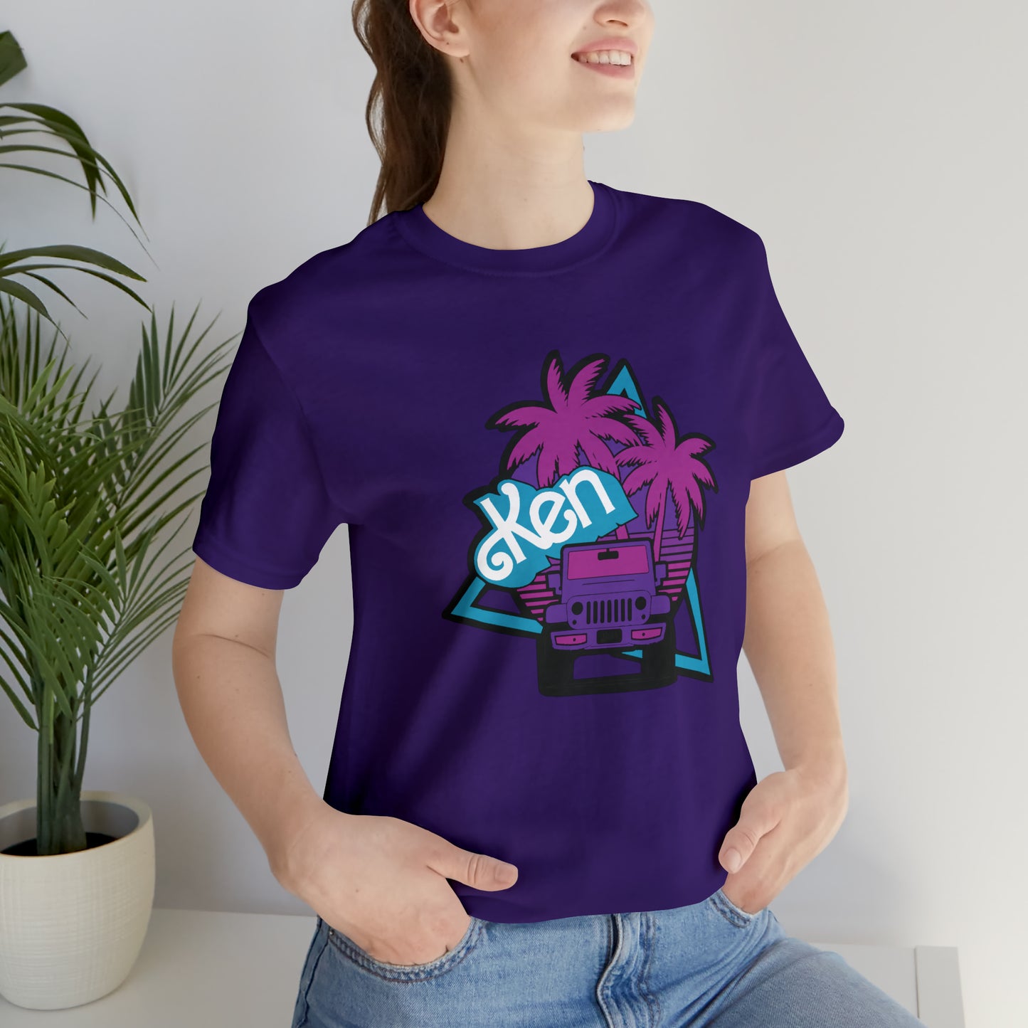 Neon Ken, Beep Beep KEN Jeep, Unisex Jersey Short Sleeve Tee