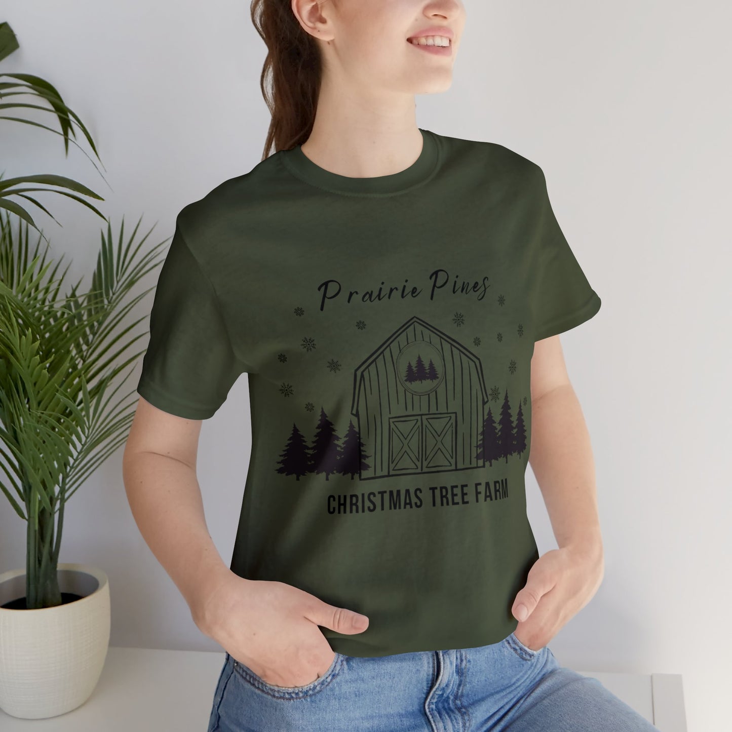 Prairie Pines Black Text - Unisex T-shirt