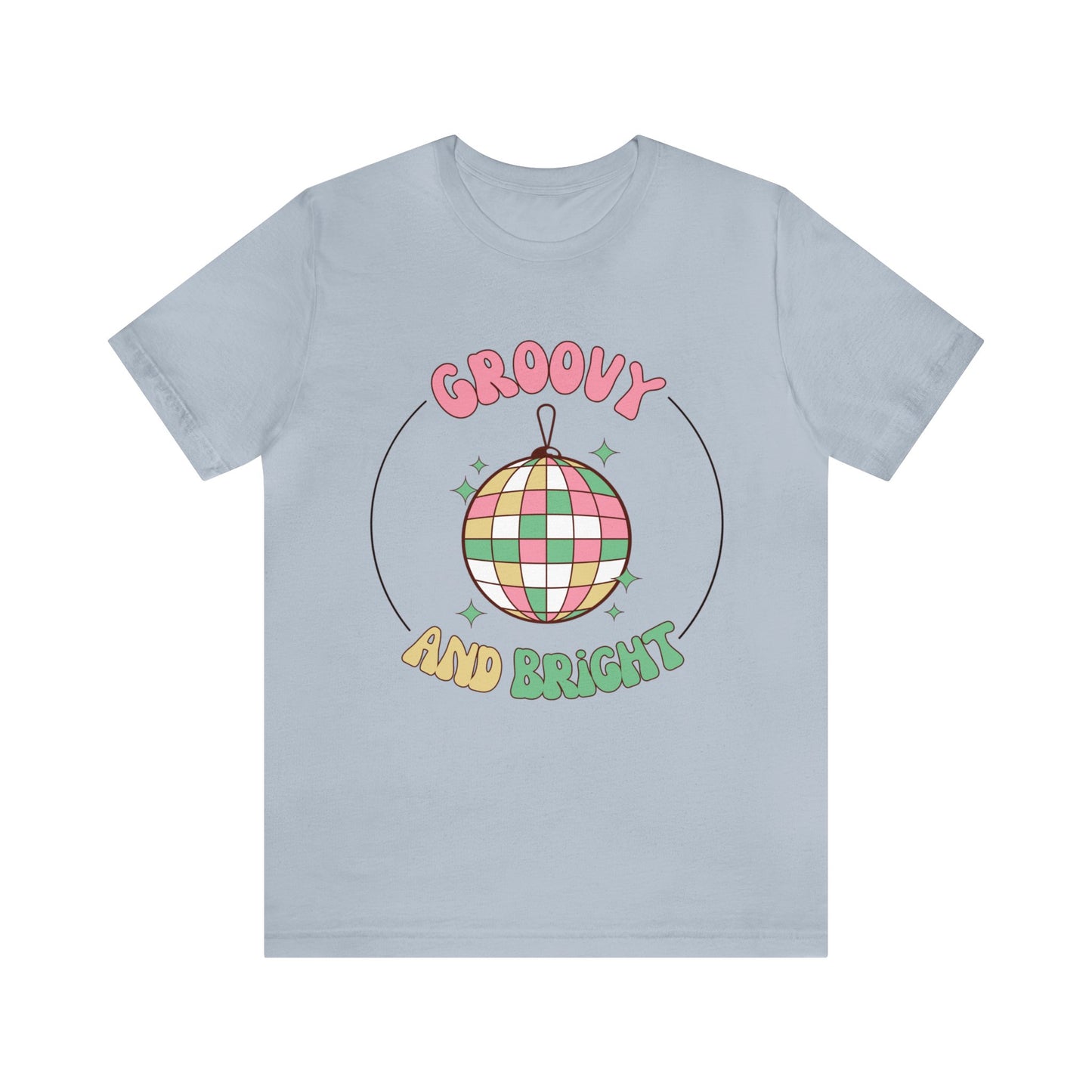 Pink Circle Merry and Bright Jingle Ball - Unisex T-shirt
