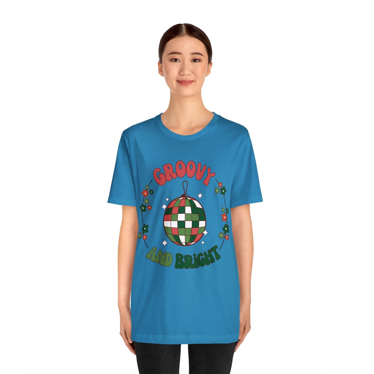 Red Circle Merry and Bright Jingle Ball - Unisex T-shirt