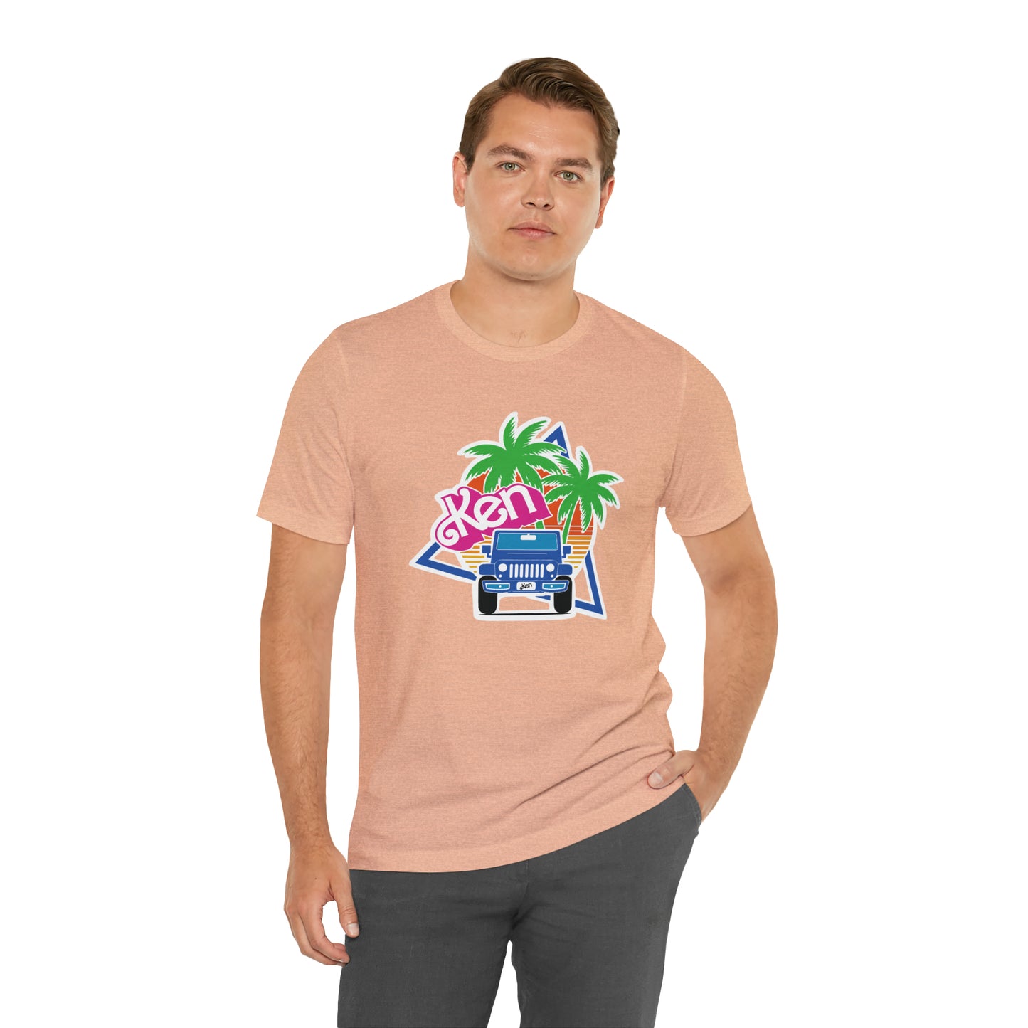 Blue Ken, Beep Beep KEN Jeep, Unisex Jersey Short Sleeve Tee