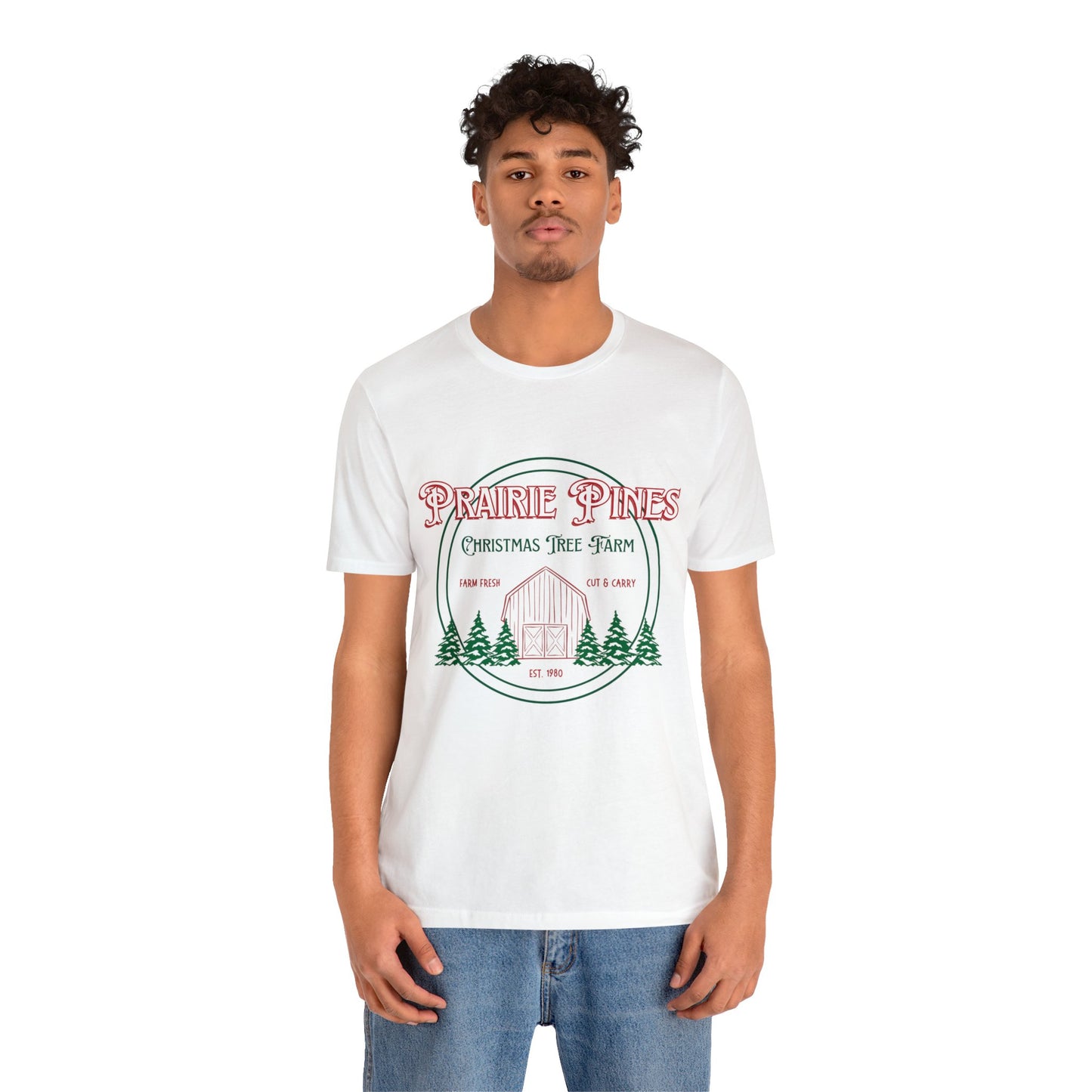Vintage Prairie Pines Christmas Tree Farm - Unisex T-shirt