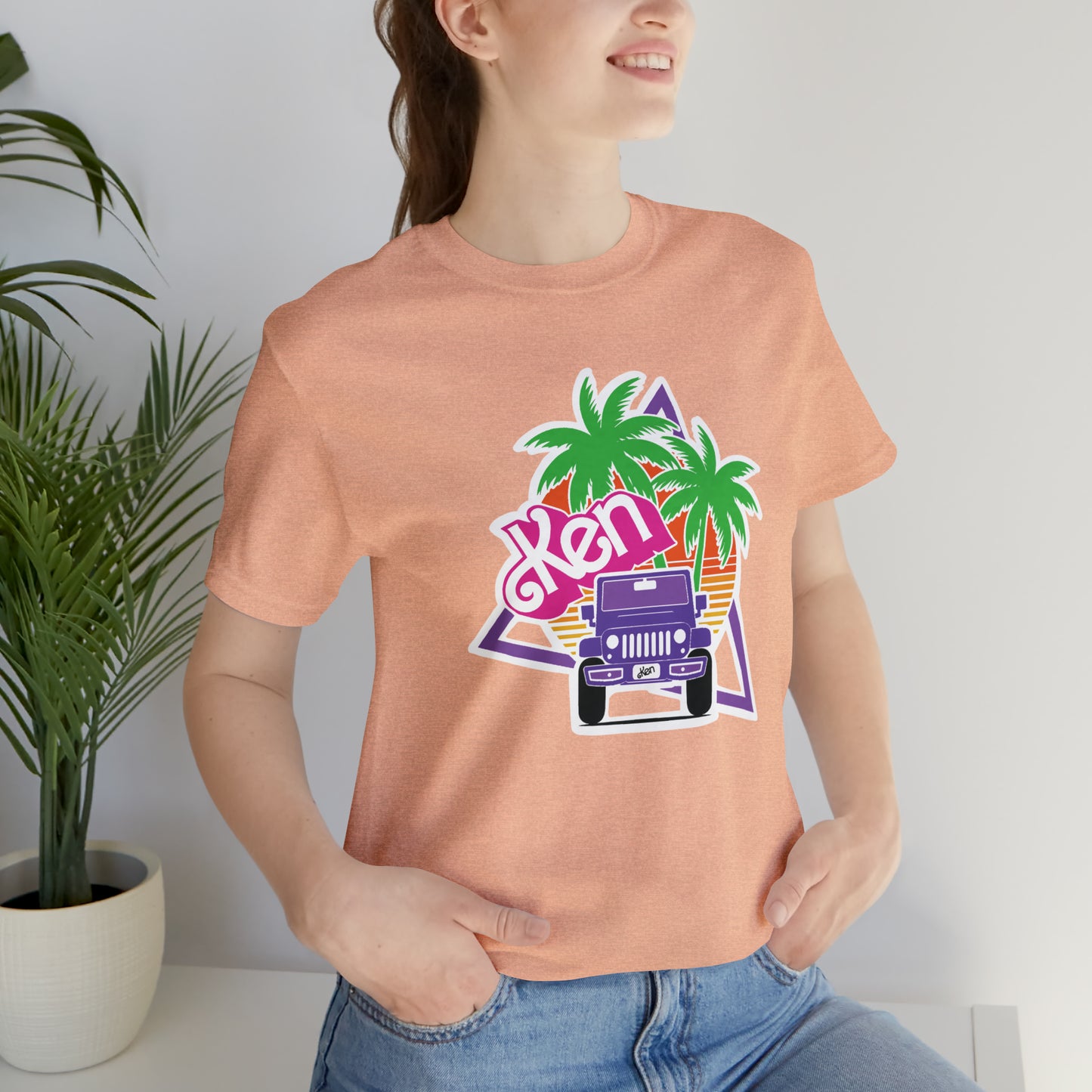 Purple Ken, Beep Beep KEN Jeep, Unisex Jersey Short Sleeve Tee