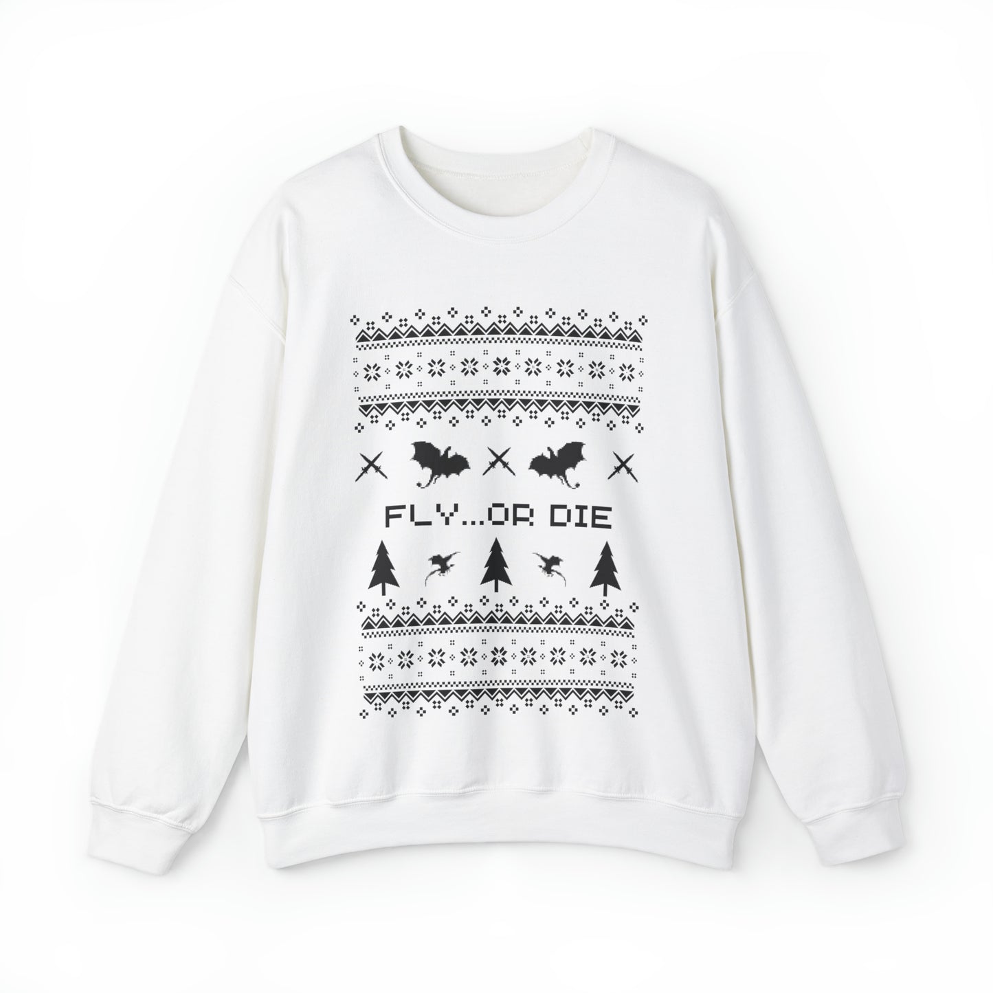 8-Bit Dragon Christmas version 2 - Unisex Sweatshirt