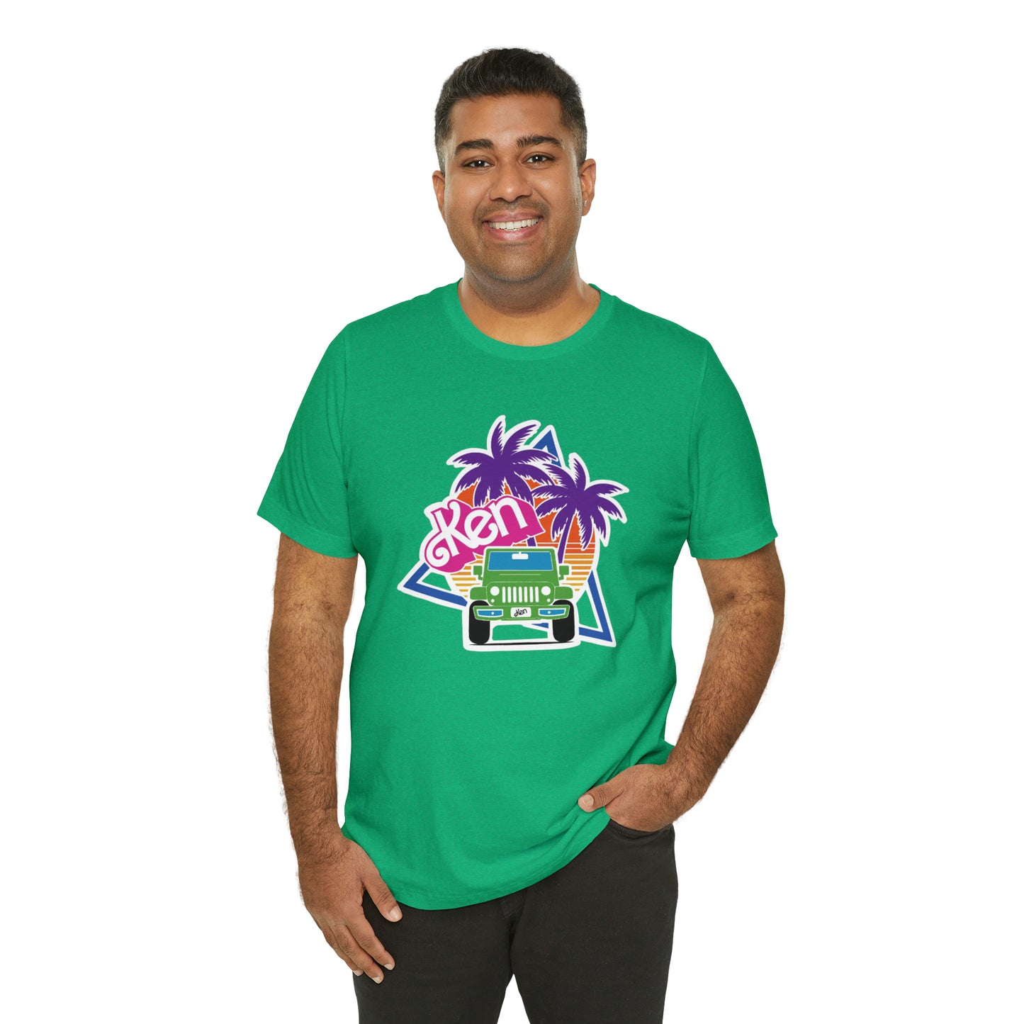 Green Ken, Beep Beep KEN Jeep, Unisex Jersey Short Sleeve Tee