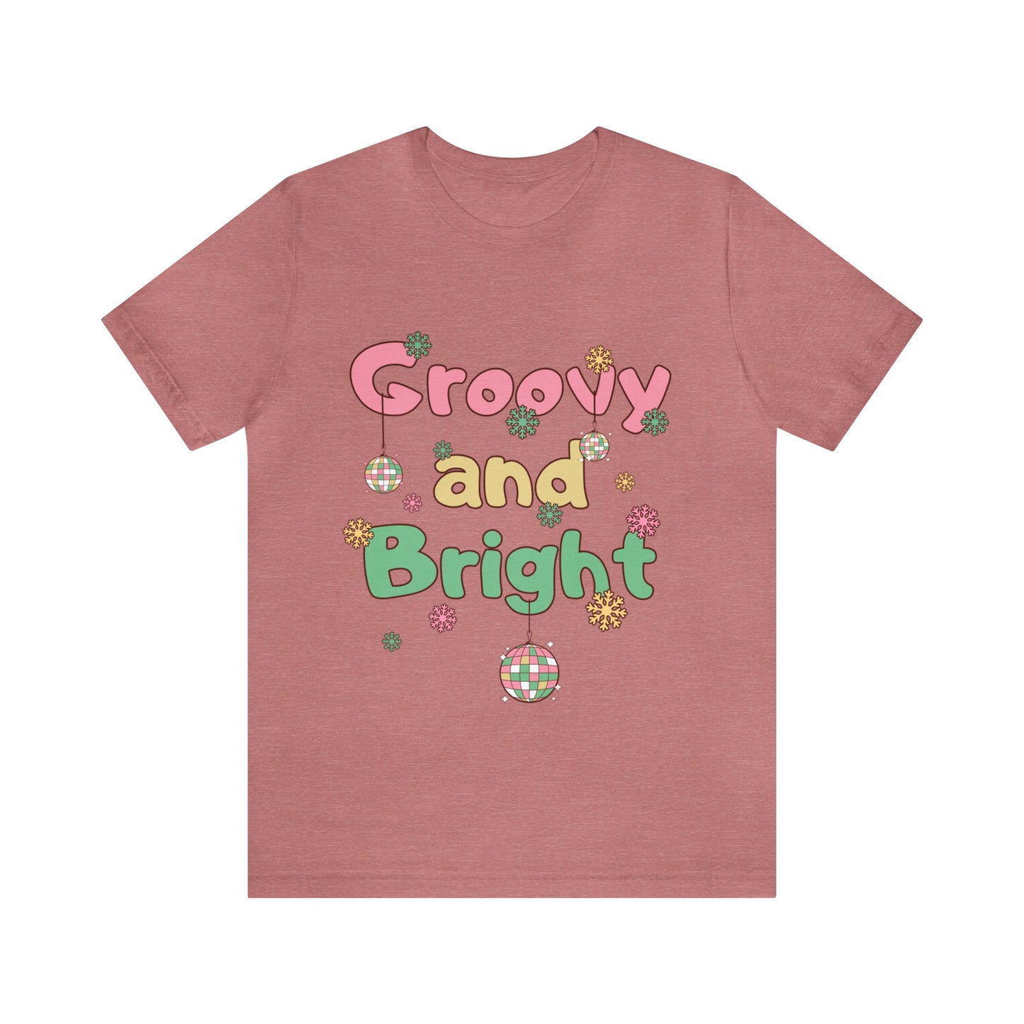 Pinkish Groovy and Bright Jingle Disco Ball - Unisex T-shirt