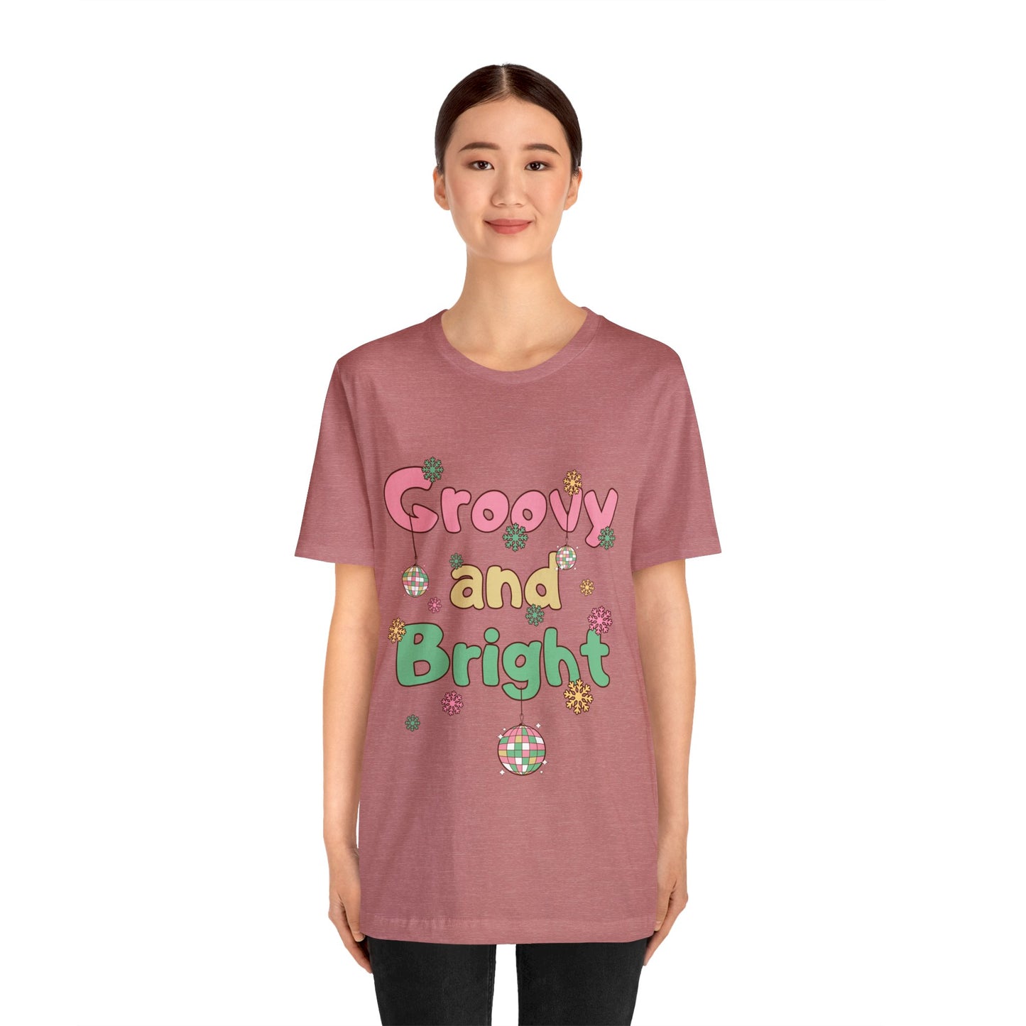 Pinkish Groovy and Bright Jingle Disco Ball - Unisex T-shirt