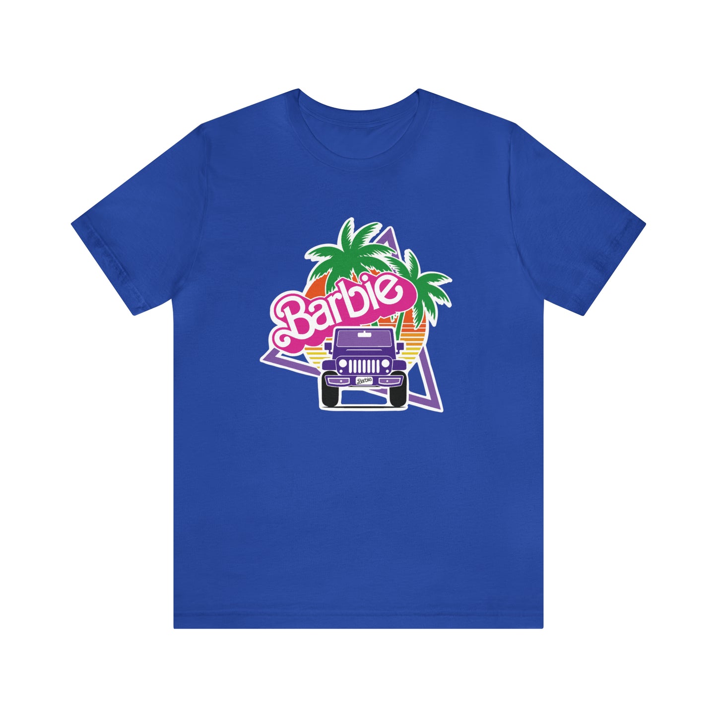 Purple jeep, Beep Beep Barbie Jeep, Unisex Jersey Short Sleeve Tee