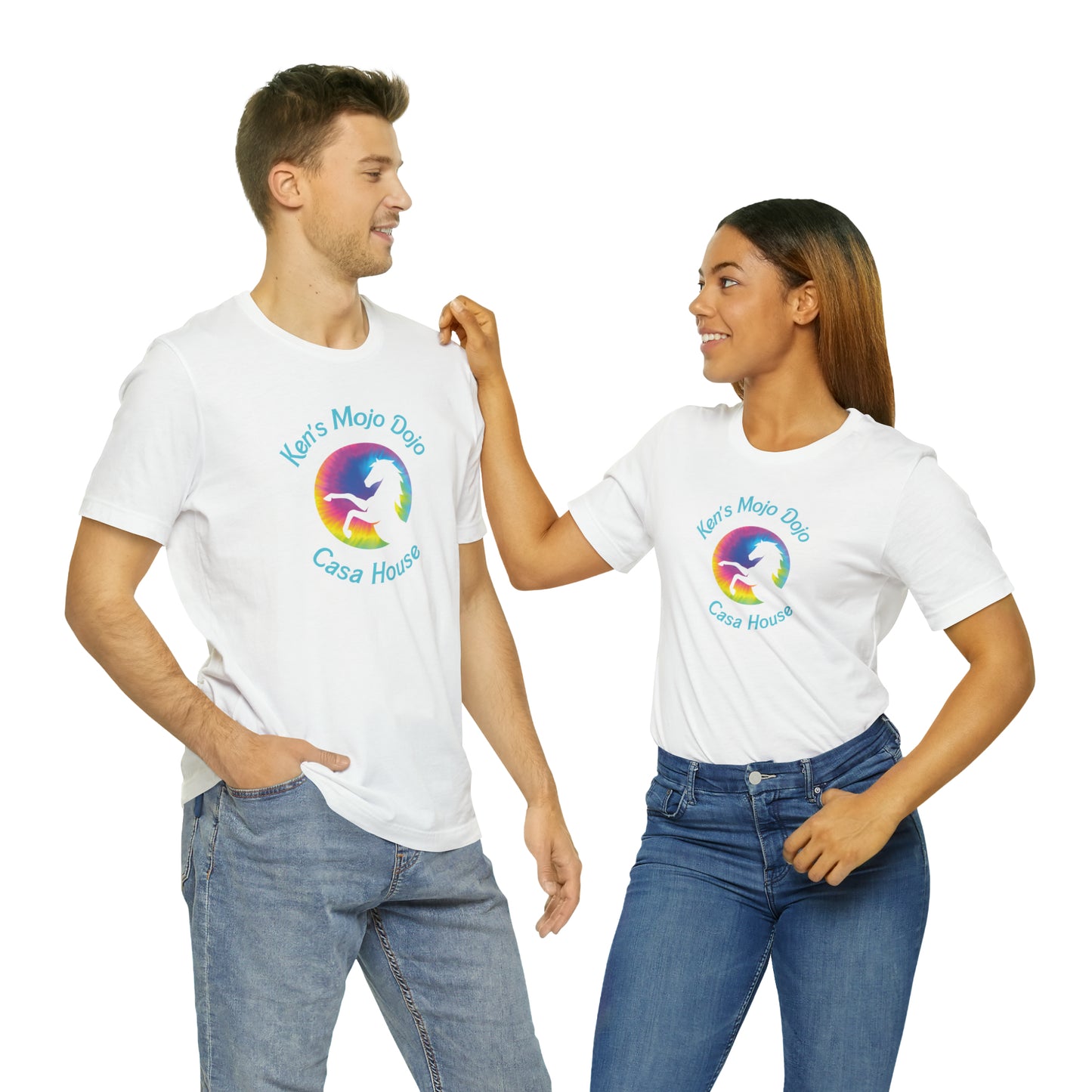 Tie Dye Moon Ken, Unisex Jersey Short Sleeve Tee