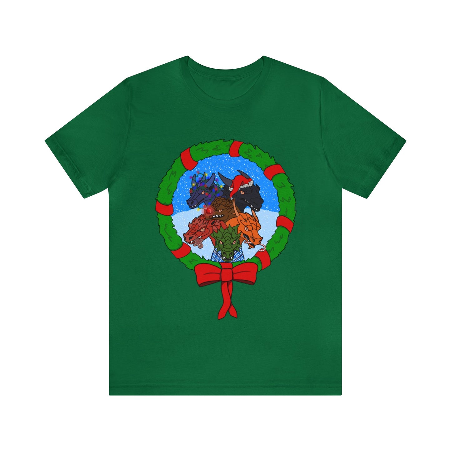 Dragon Christmas with Snowglobe Version - Unisex T-shirt