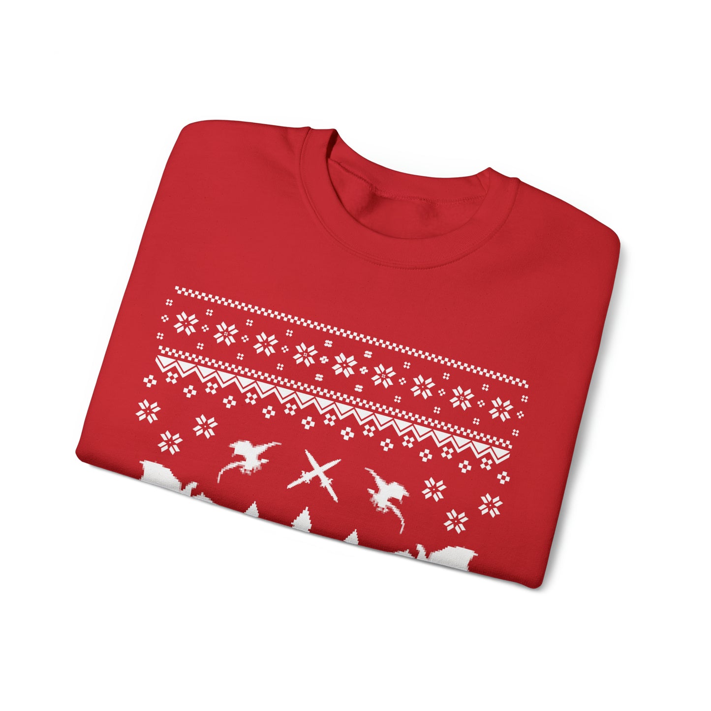 8-Bit Dragon Christmas version 3 - Unisex Sweatshirt