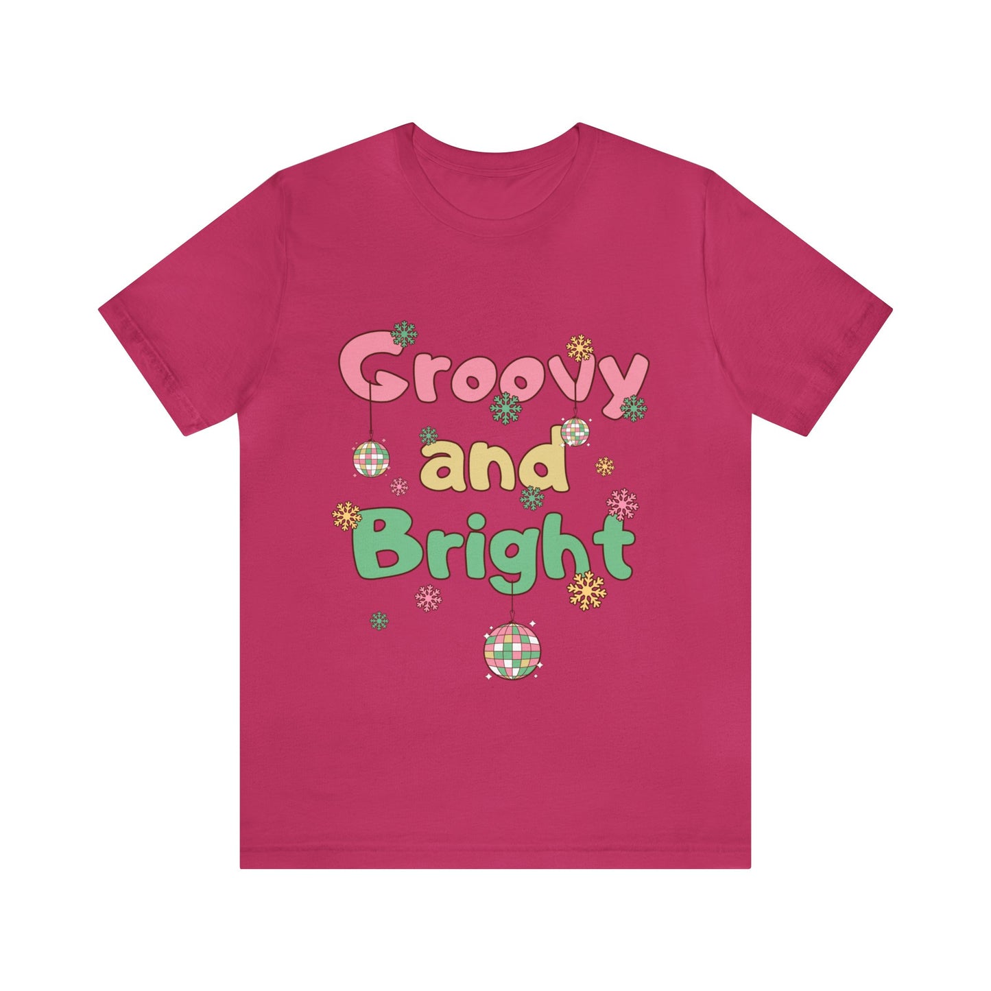 Pinkish Groovy and Bright Jingle Disco Ball - Unisex T-shirt