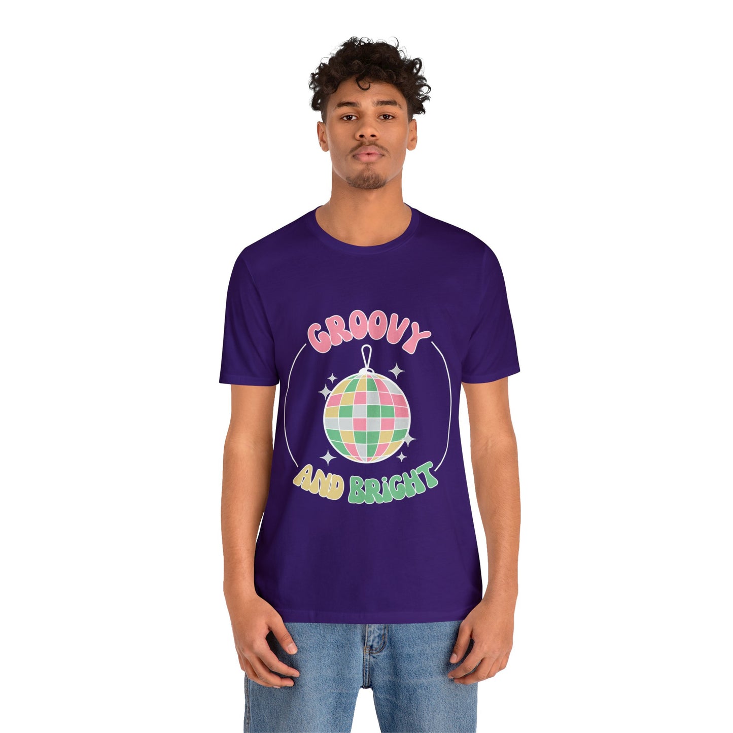 Pink Circle Merry and Bright Jingle Ball - Unisex T-shirt