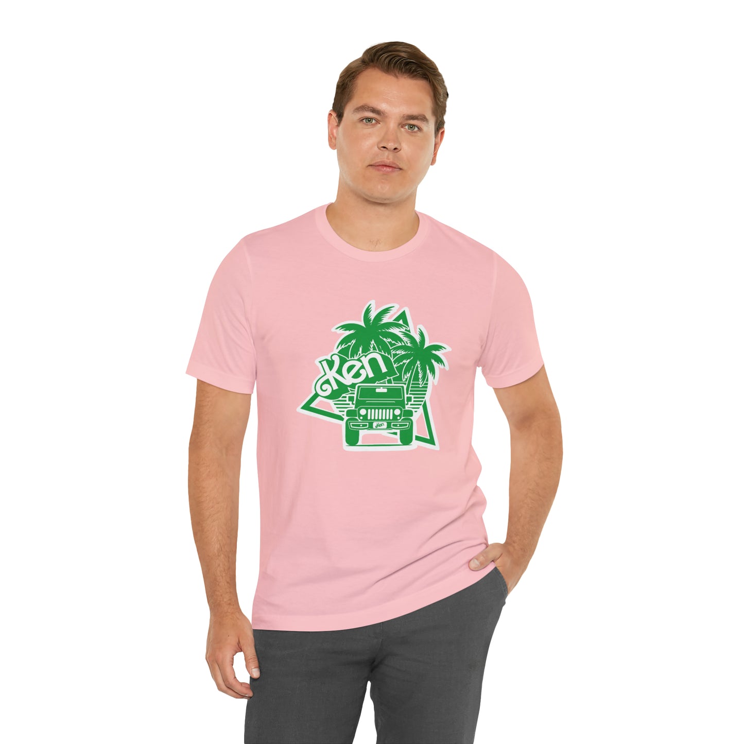 All green Ken, Beep Beep KEN Jeep, Unisex Jersey Short Sleeve Tee