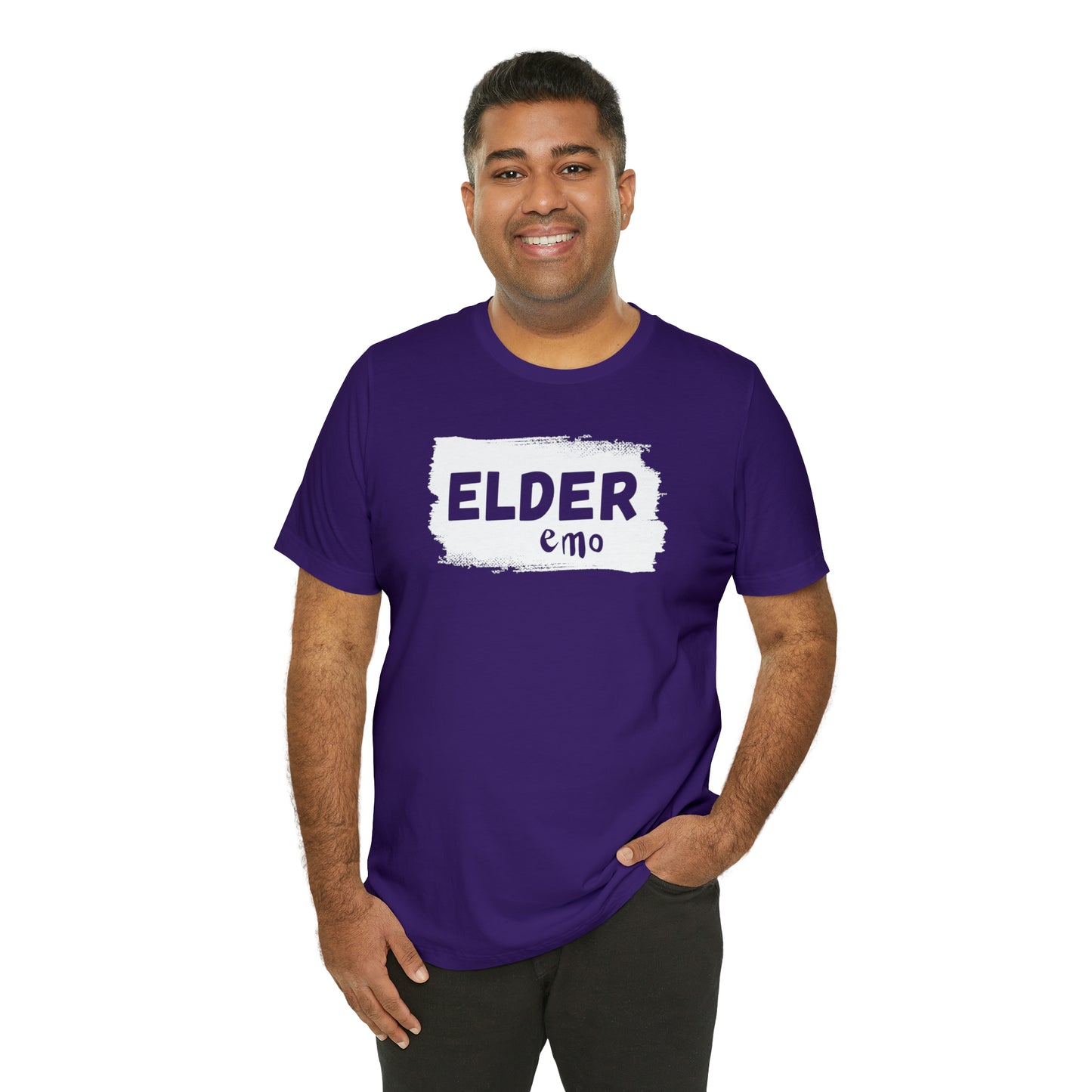 WHITE LETTER Elder Emo, Unisex Jersey Short Sleeve Tee