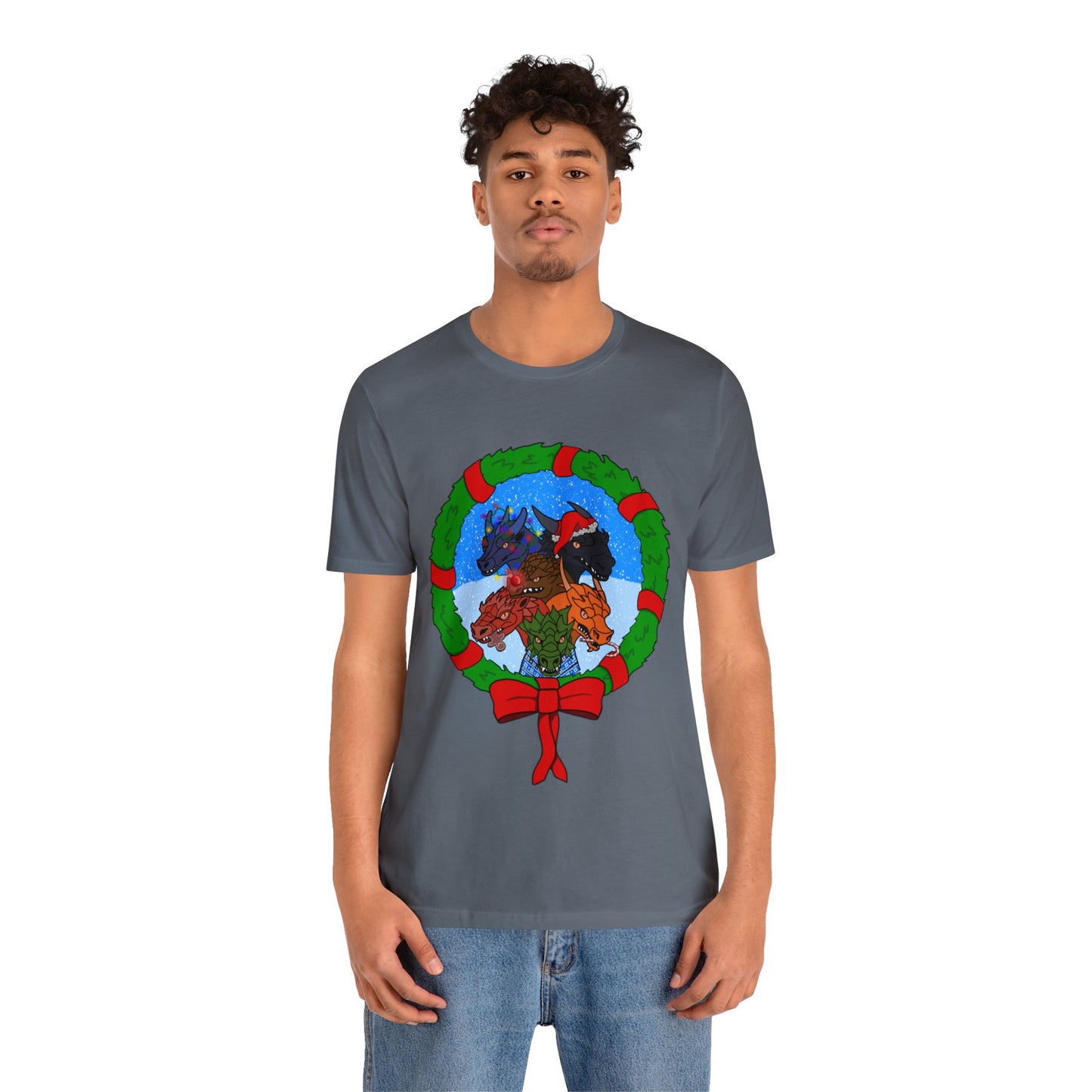 Dragon Christmas with Snowglobe Version - Unisex T-shirt