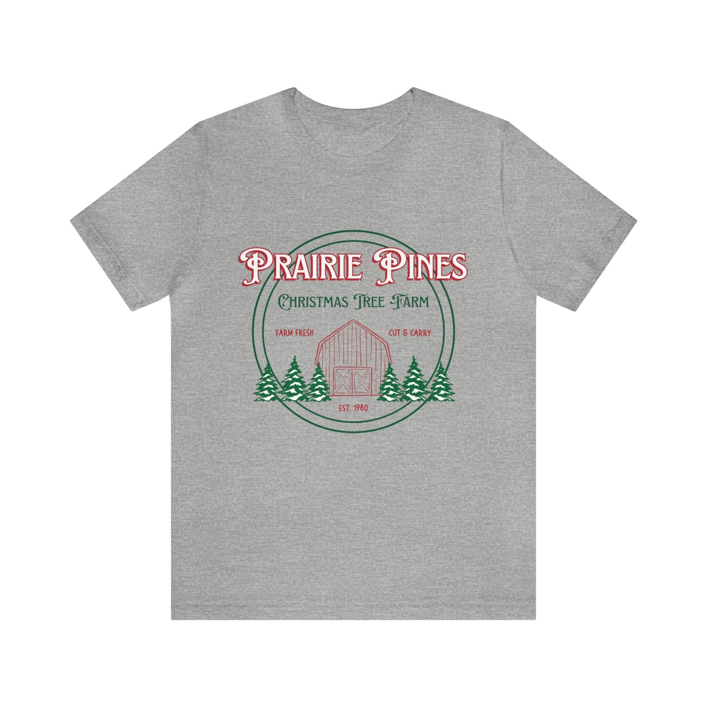 Vintage Prairie Pines Christmas Tree Farm - Unisex T-shirt