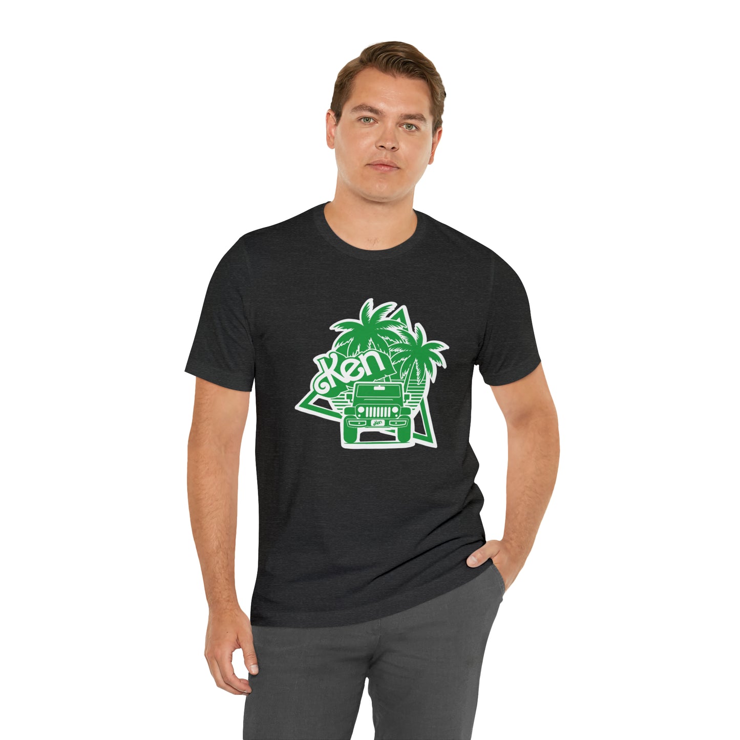 All green Ken, Beep Beep KEN Jeep, Unisex Jersey Short Sleeve Tee